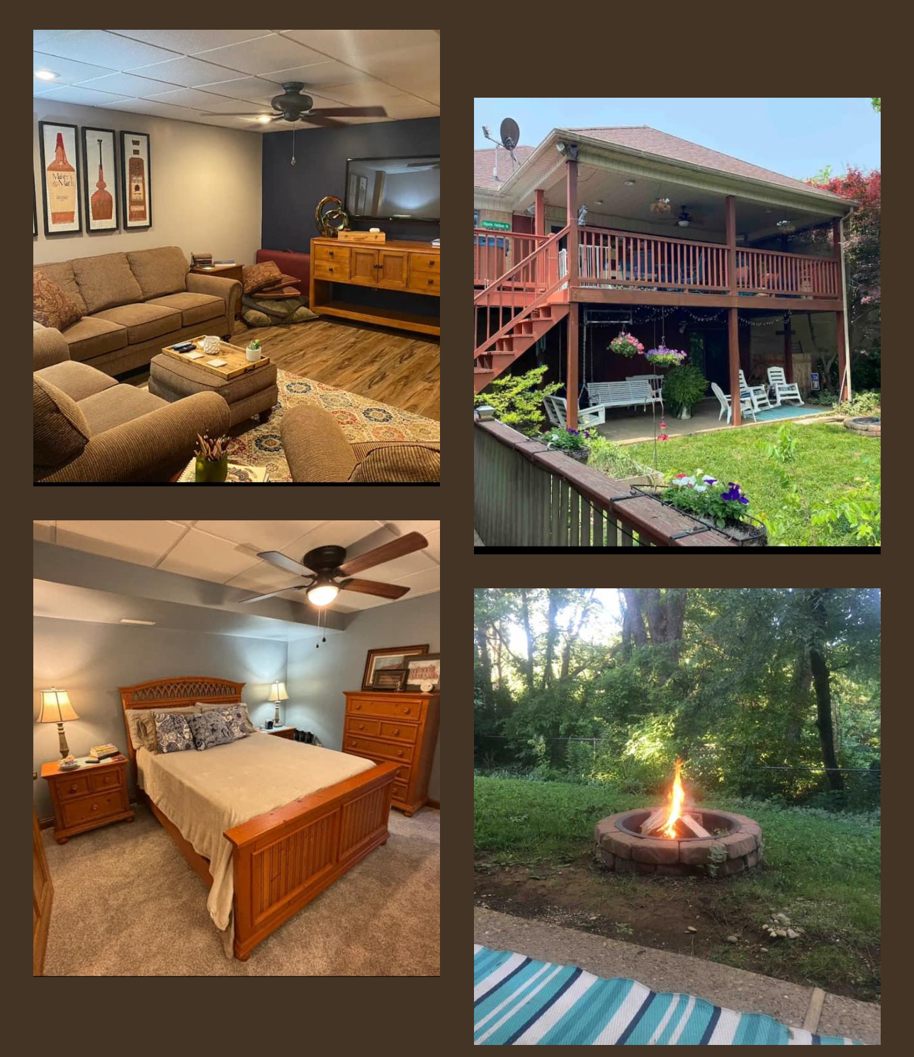 BourbonCityBnB -1000 sq ft, fire pit, privacy