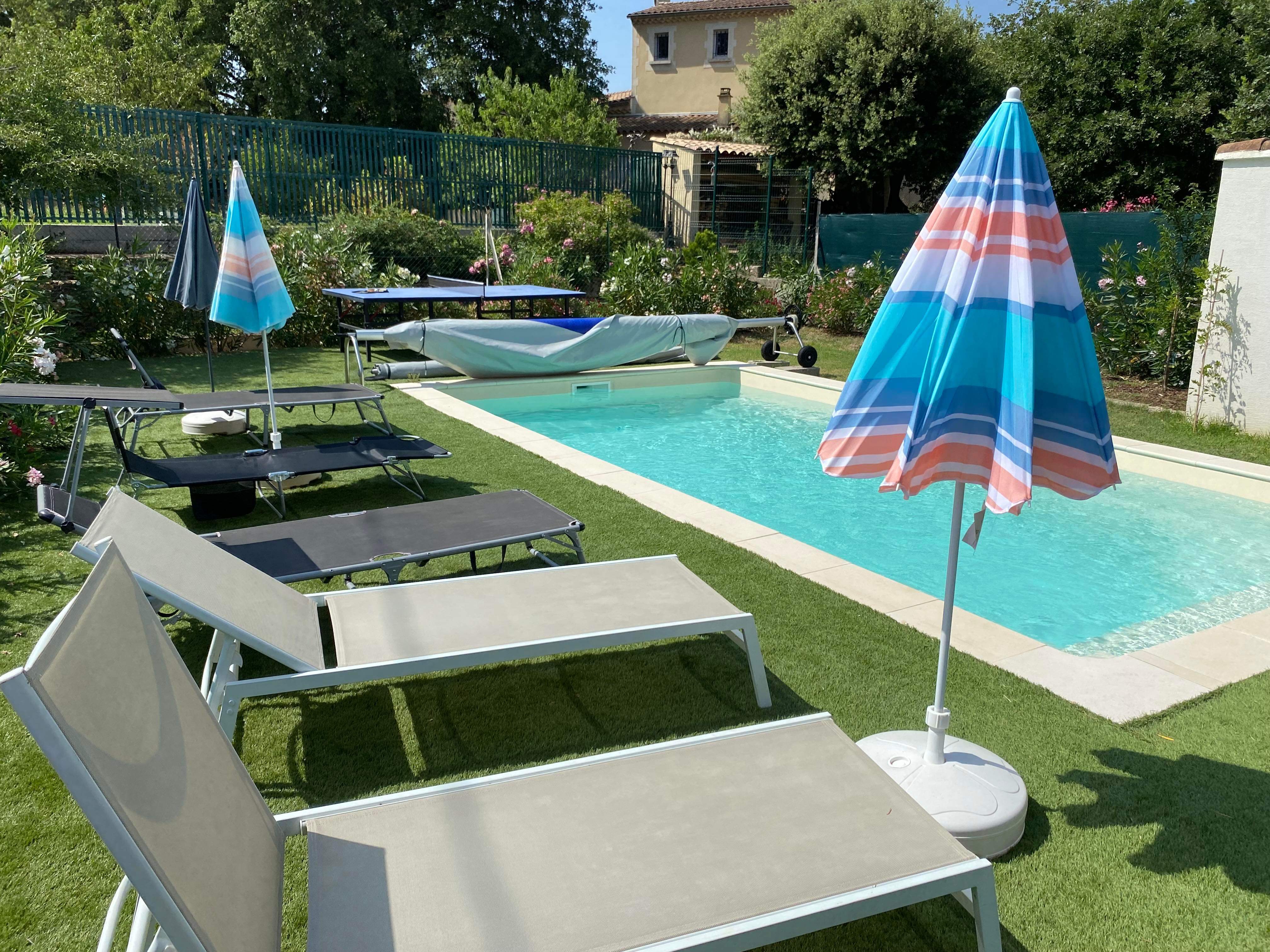 Gite on the heights of Bollene with pool