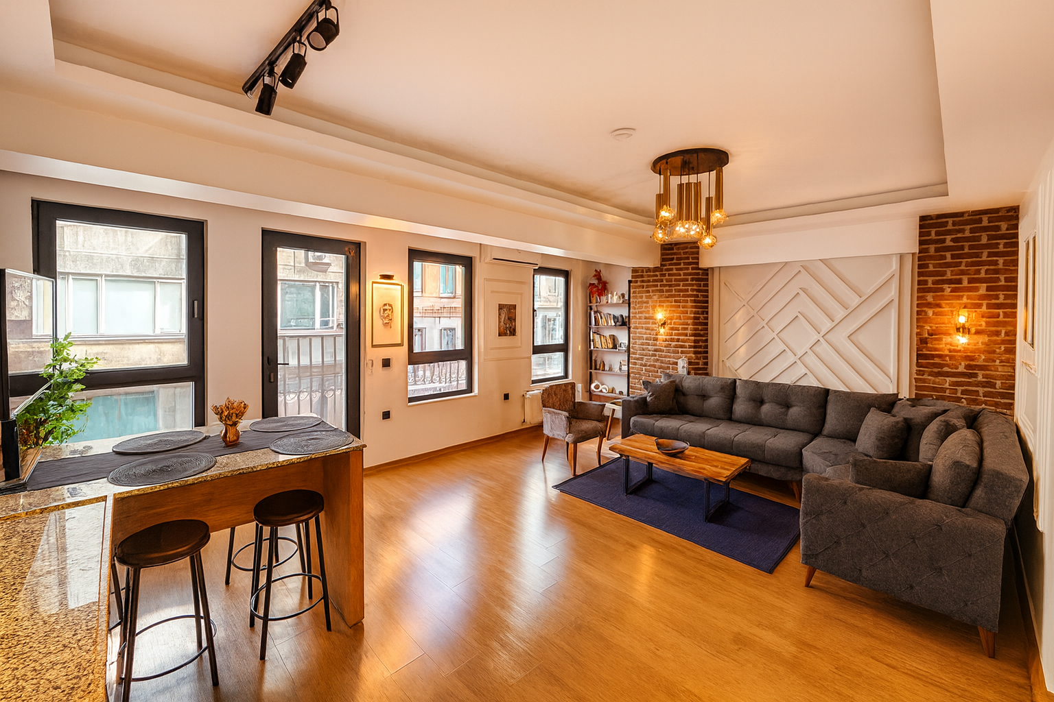 No.2 Lux 70m² 1+1 Suite,With Balcony, 2 Bathrooms