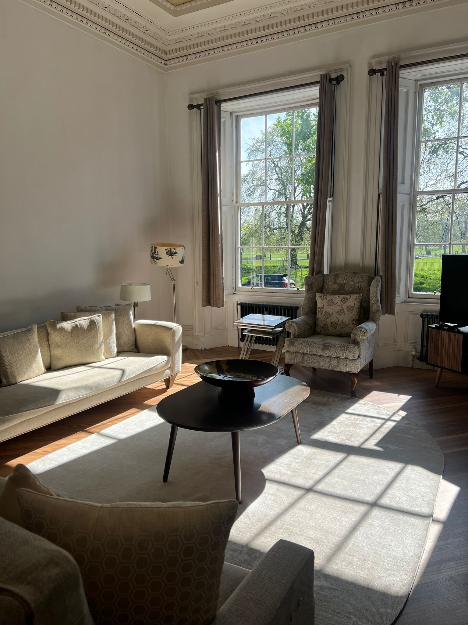 Overlooking Leith-Links home of golf, free parking in The Shore and Constitution Street, Edinburgh