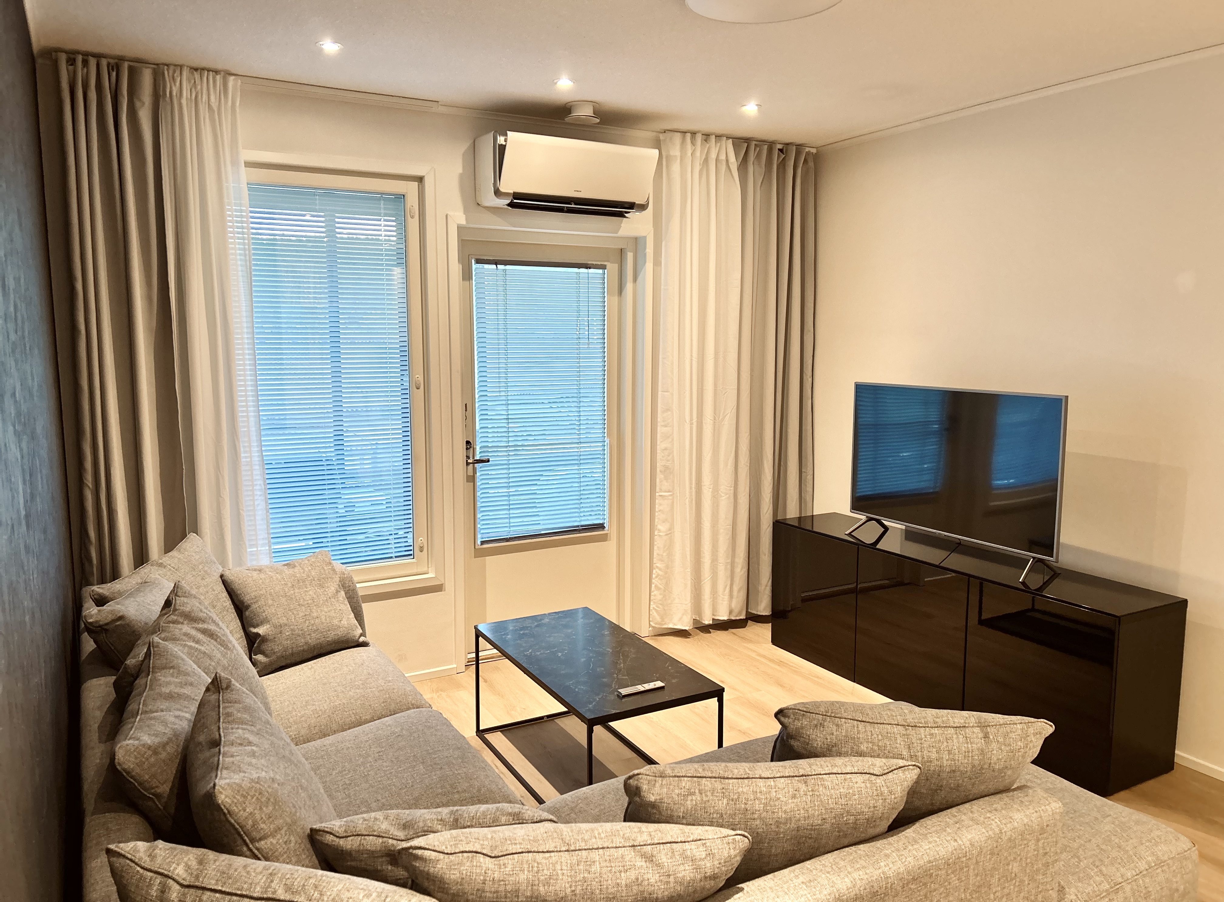 Townhouse apartment with sauna