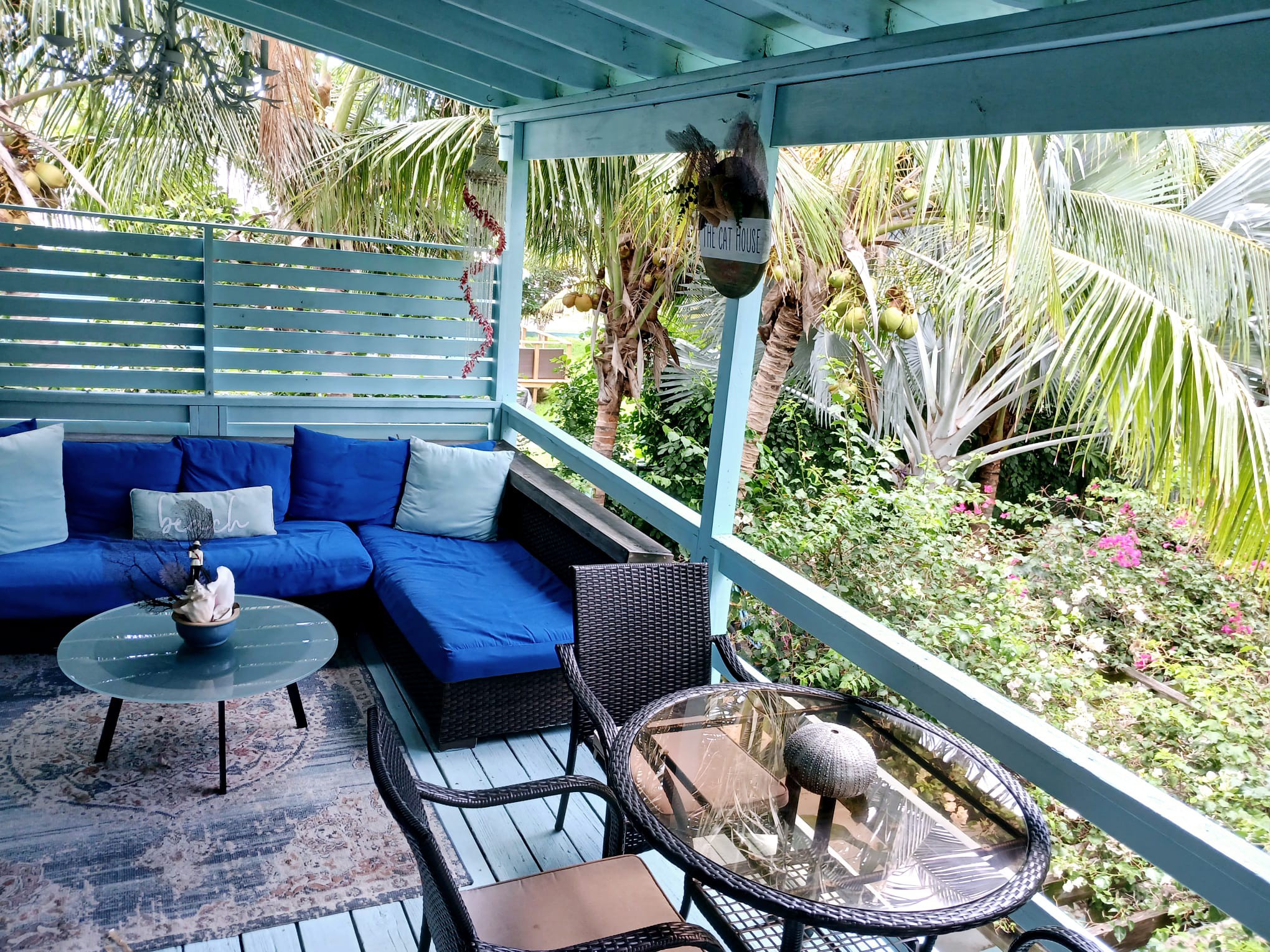 Quiet Beach Retreat. Nestled in tropical garden.