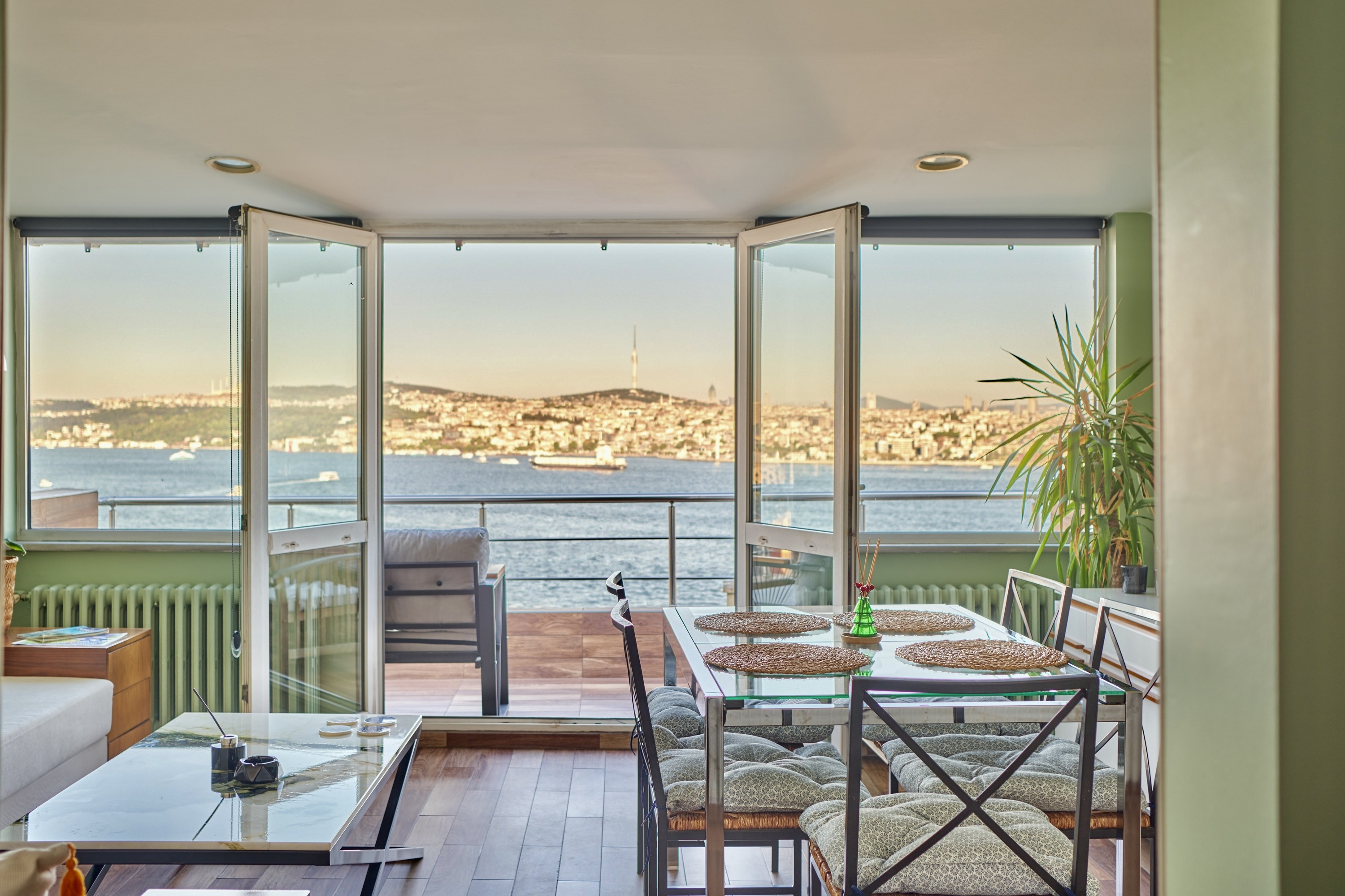Deluxe Duplex w/ 210° Bosphorus View in Cihangir