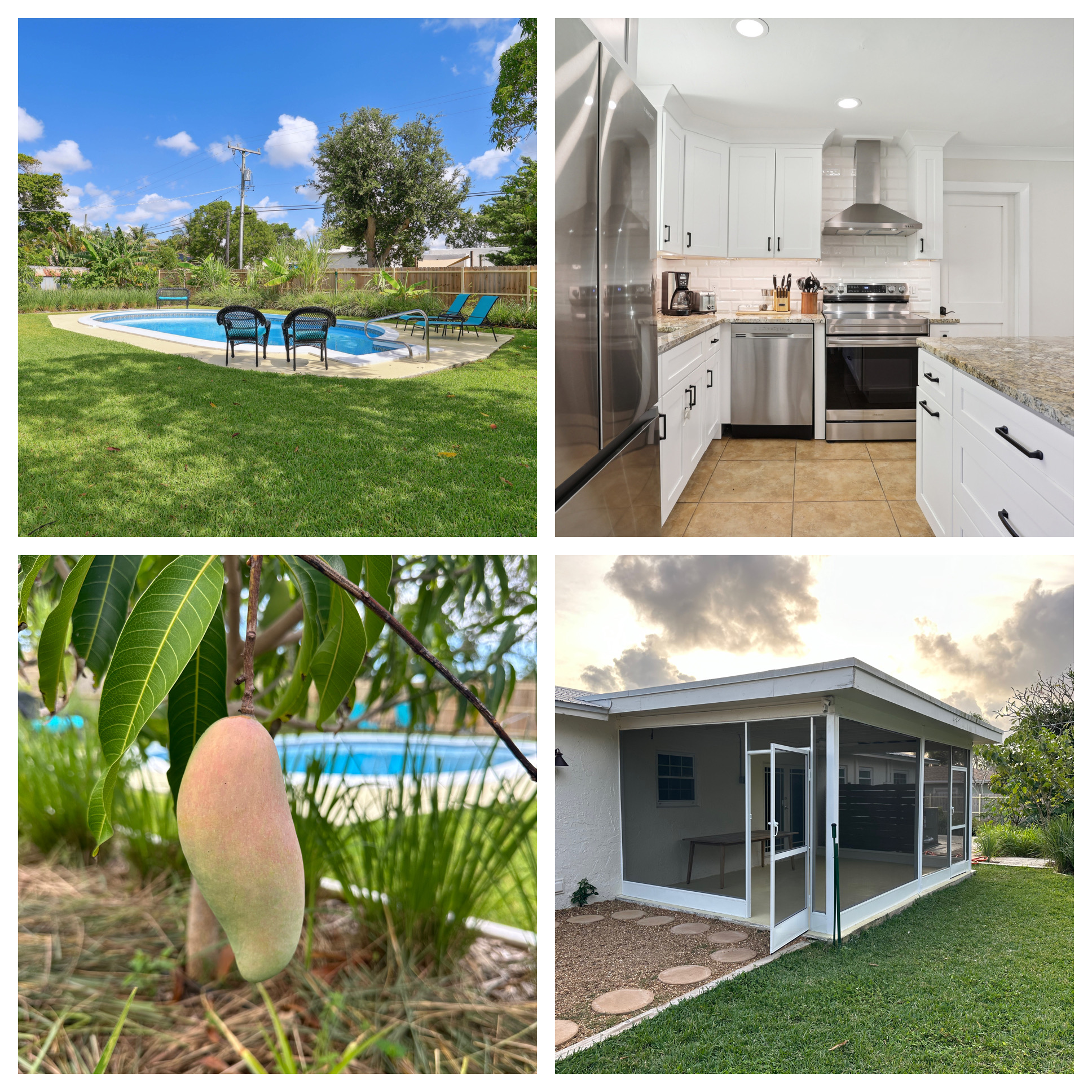 Home by the beach: heated pool and private yard