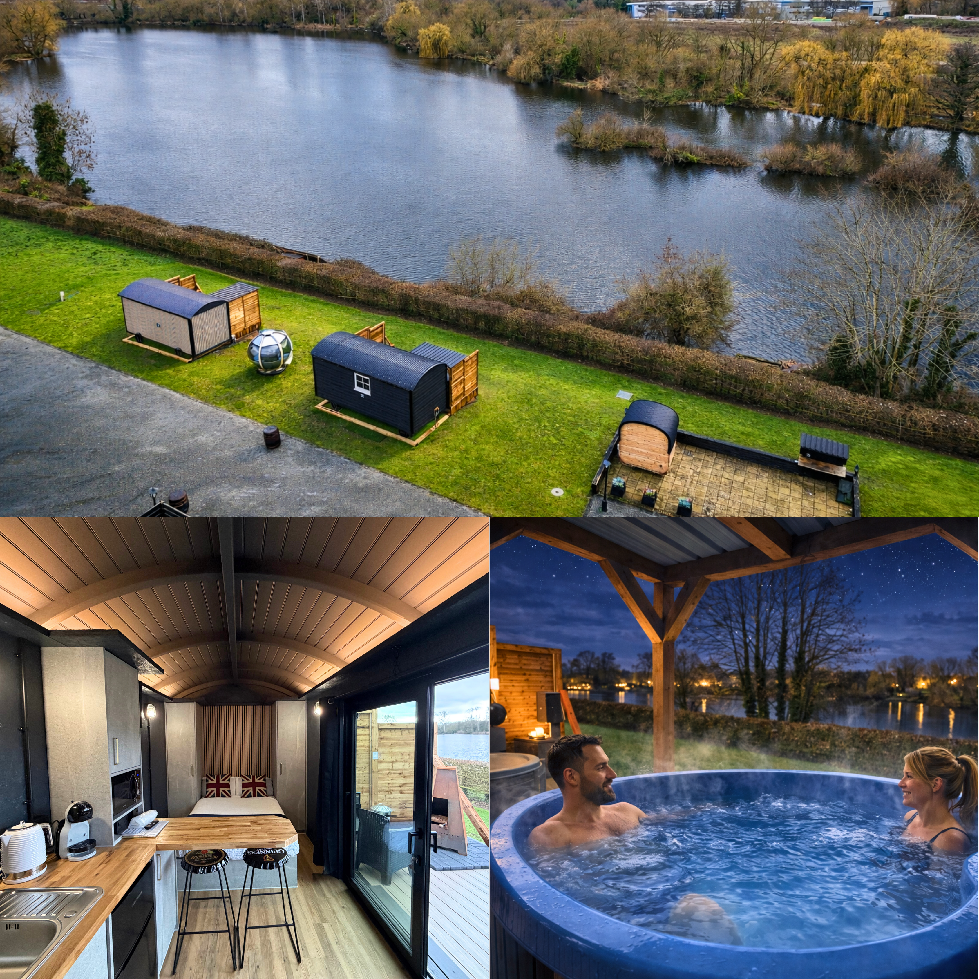 Luxury Lakeside Hut | Hot Tub | Near Harry Potter