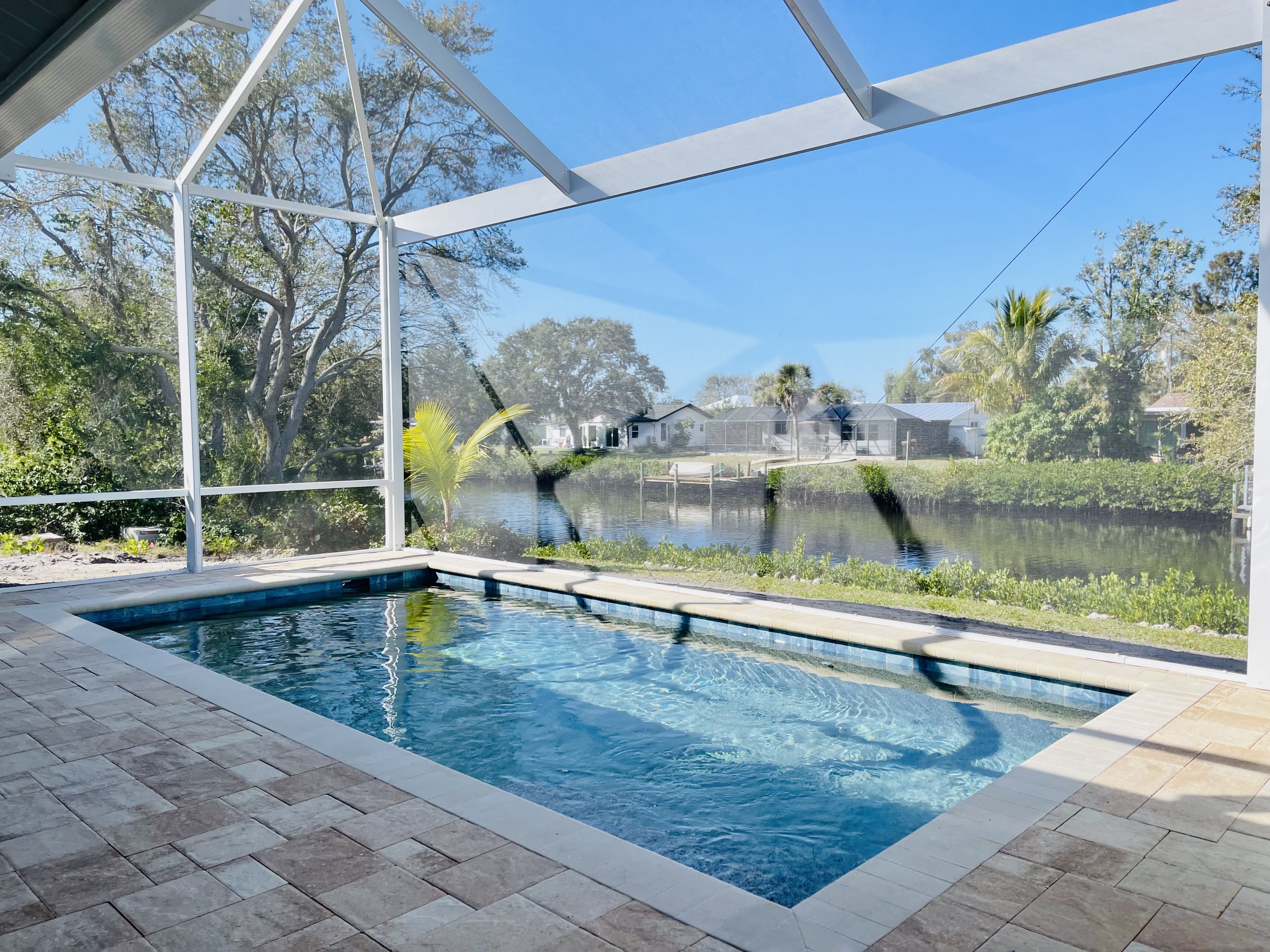 New Pool Tropical Waterfront Dock & Optional Boat