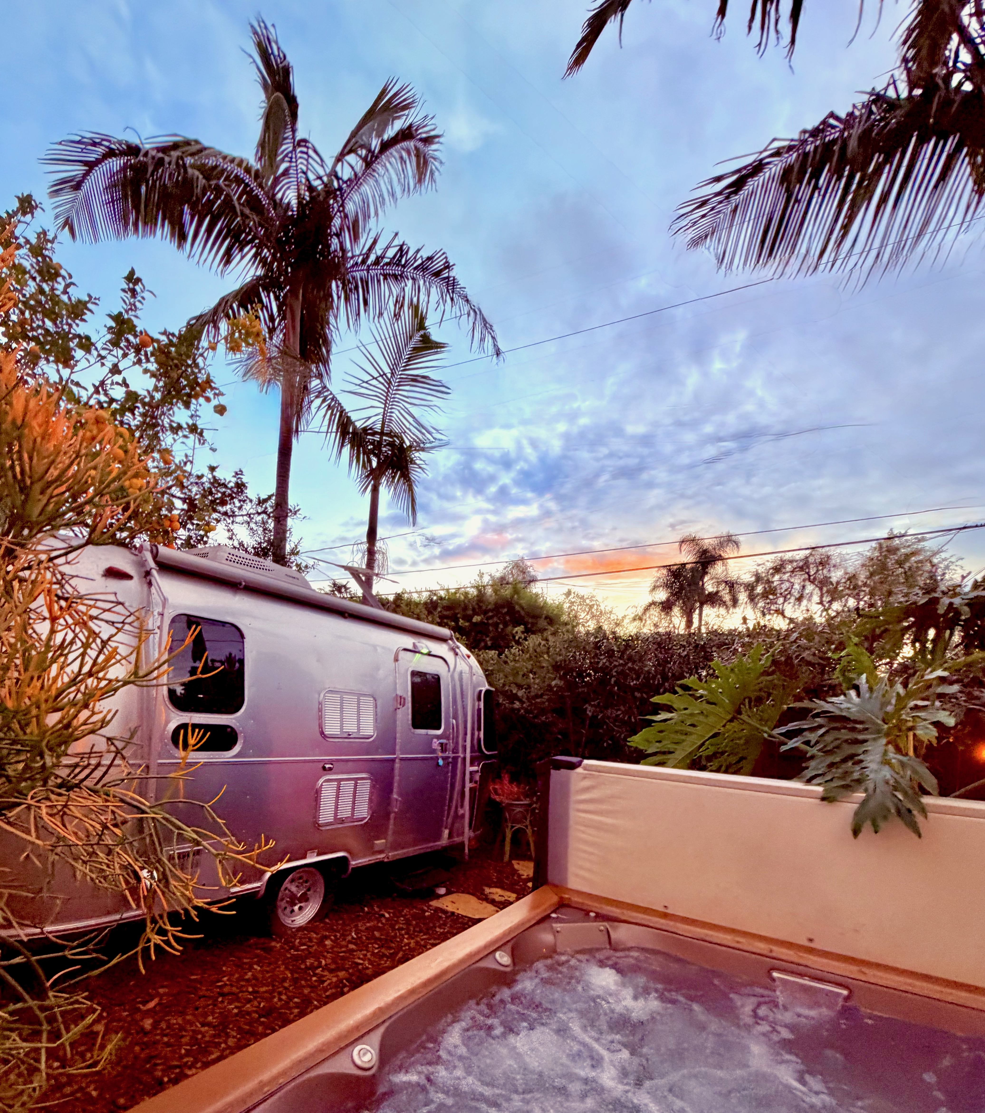 Romantic Airstream Escape with Private Spa