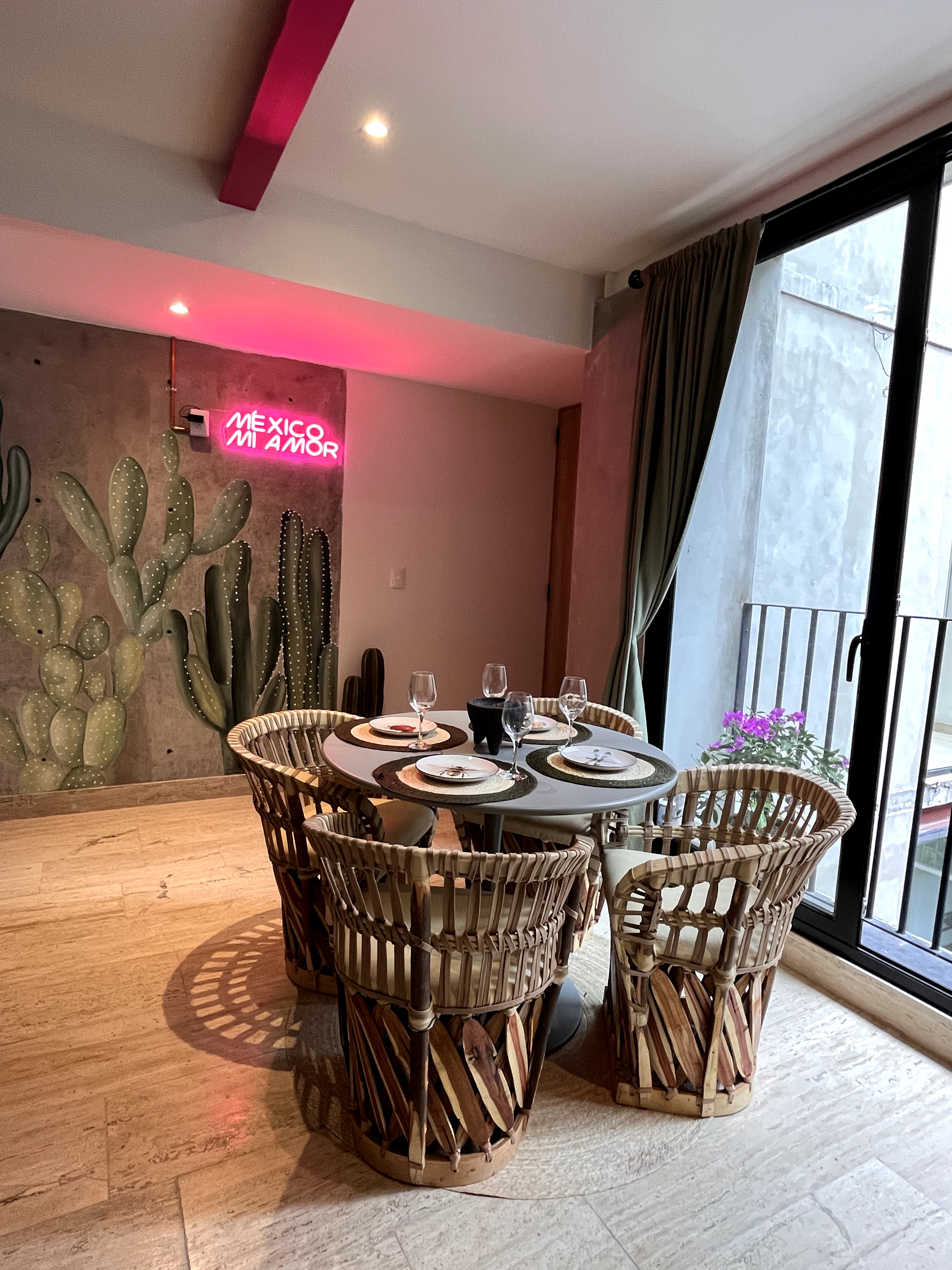 The Pink Cactus in Cuauhtémoc, Mexico City
