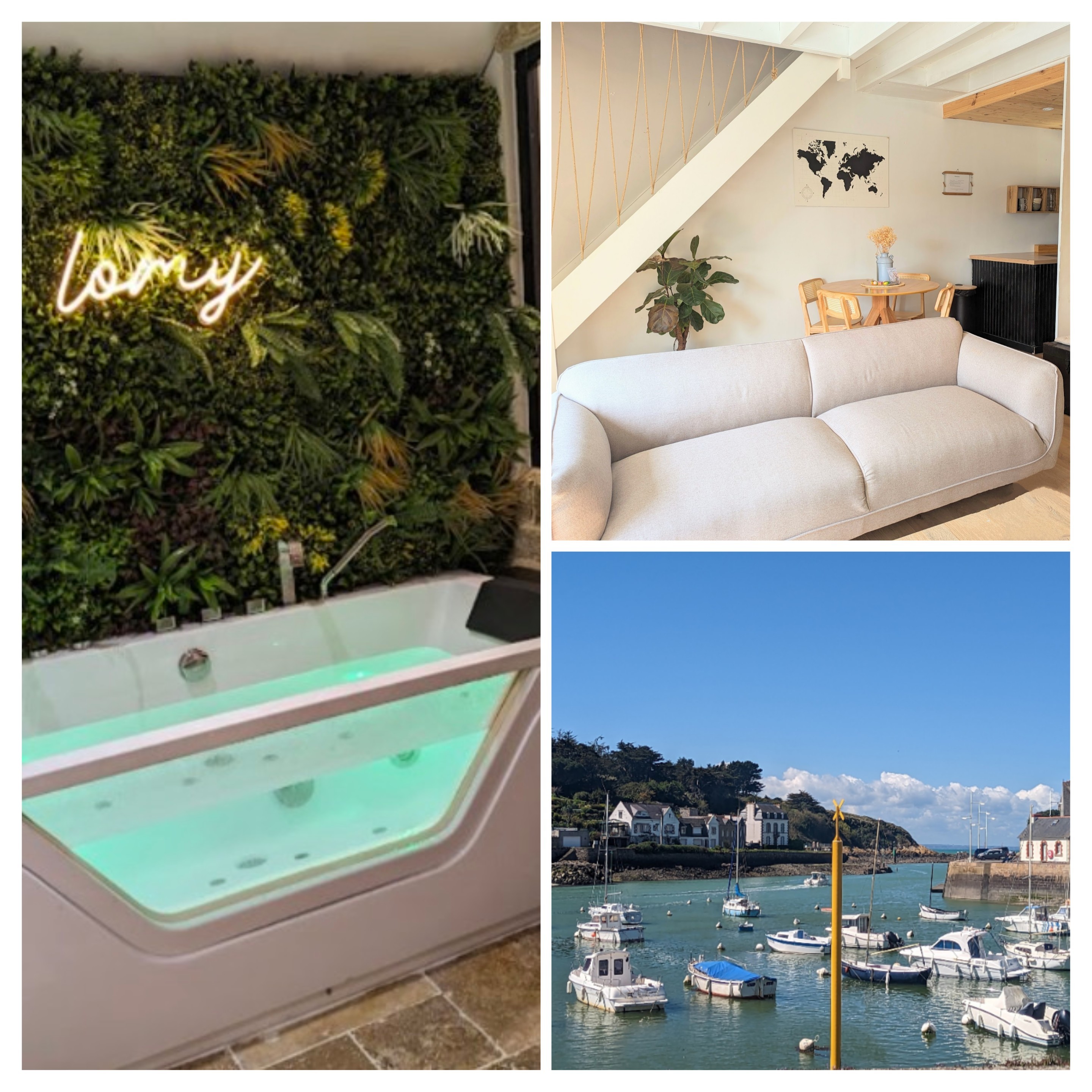 Duplex Lomy view on port-Sauna-balneo-5mn beach