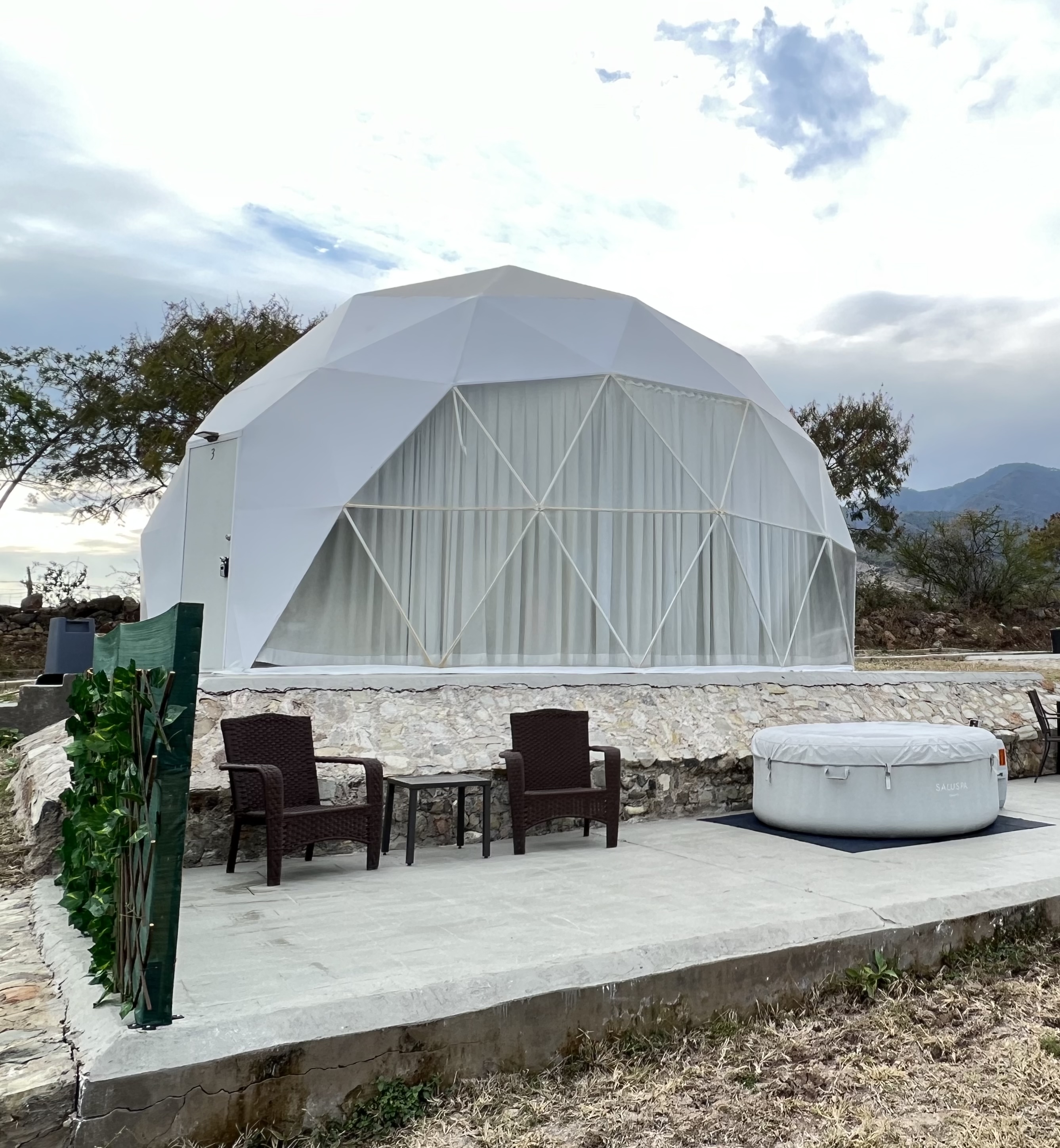 Chapala Tinyhome/Dome Jacuzzi/Wi-Fi/Air