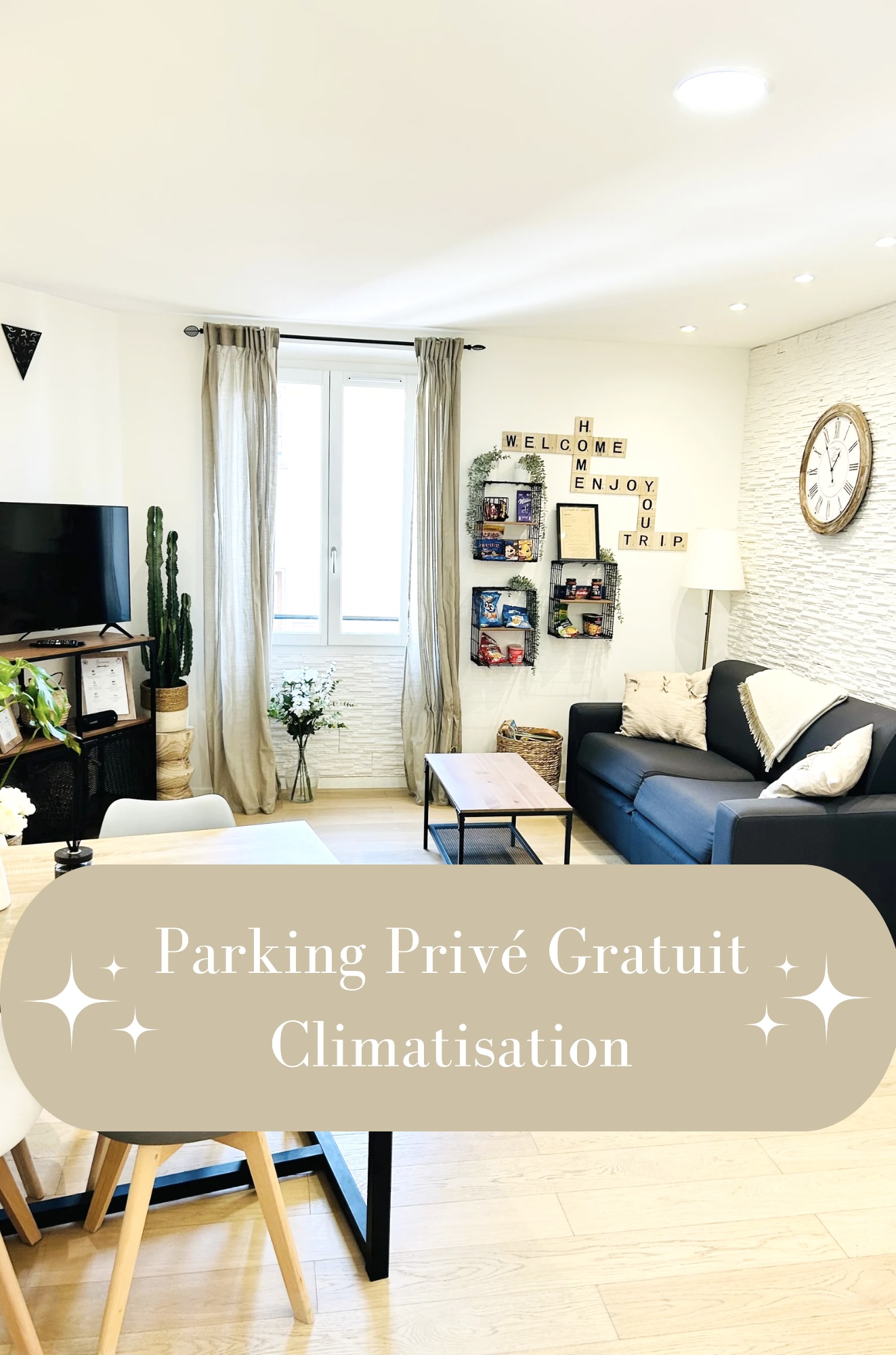 * Free private parking * Air conditioning * 4 pers.