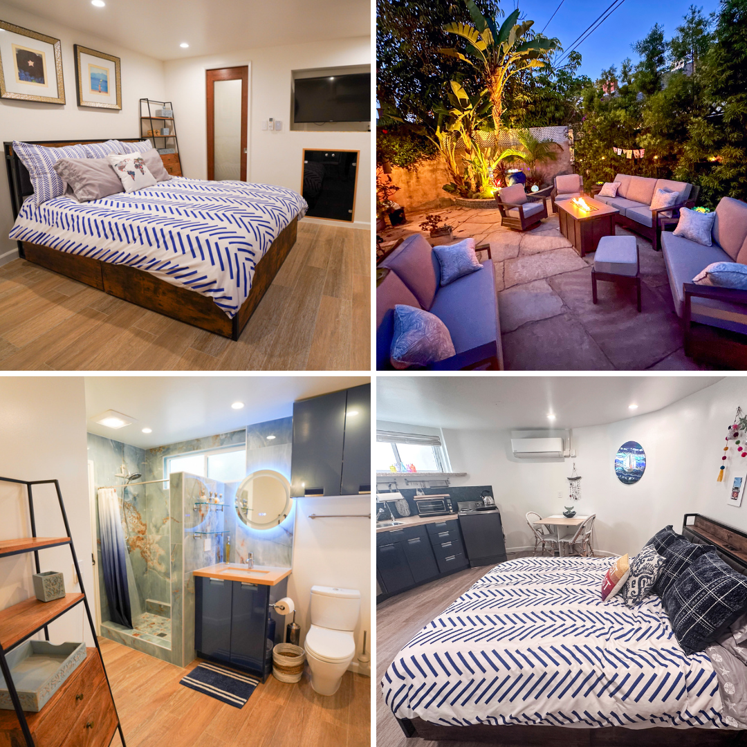 Good Vibe-Split Level Garden Studio-LAX/Beach/City