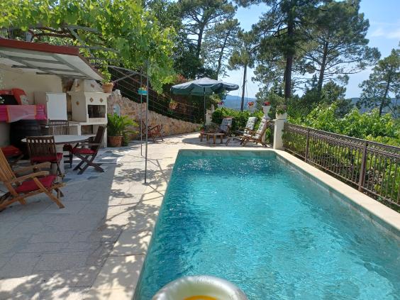 Bottom of villa with pool
