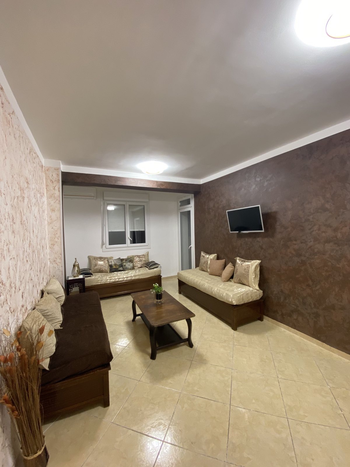 Warm apartment.
