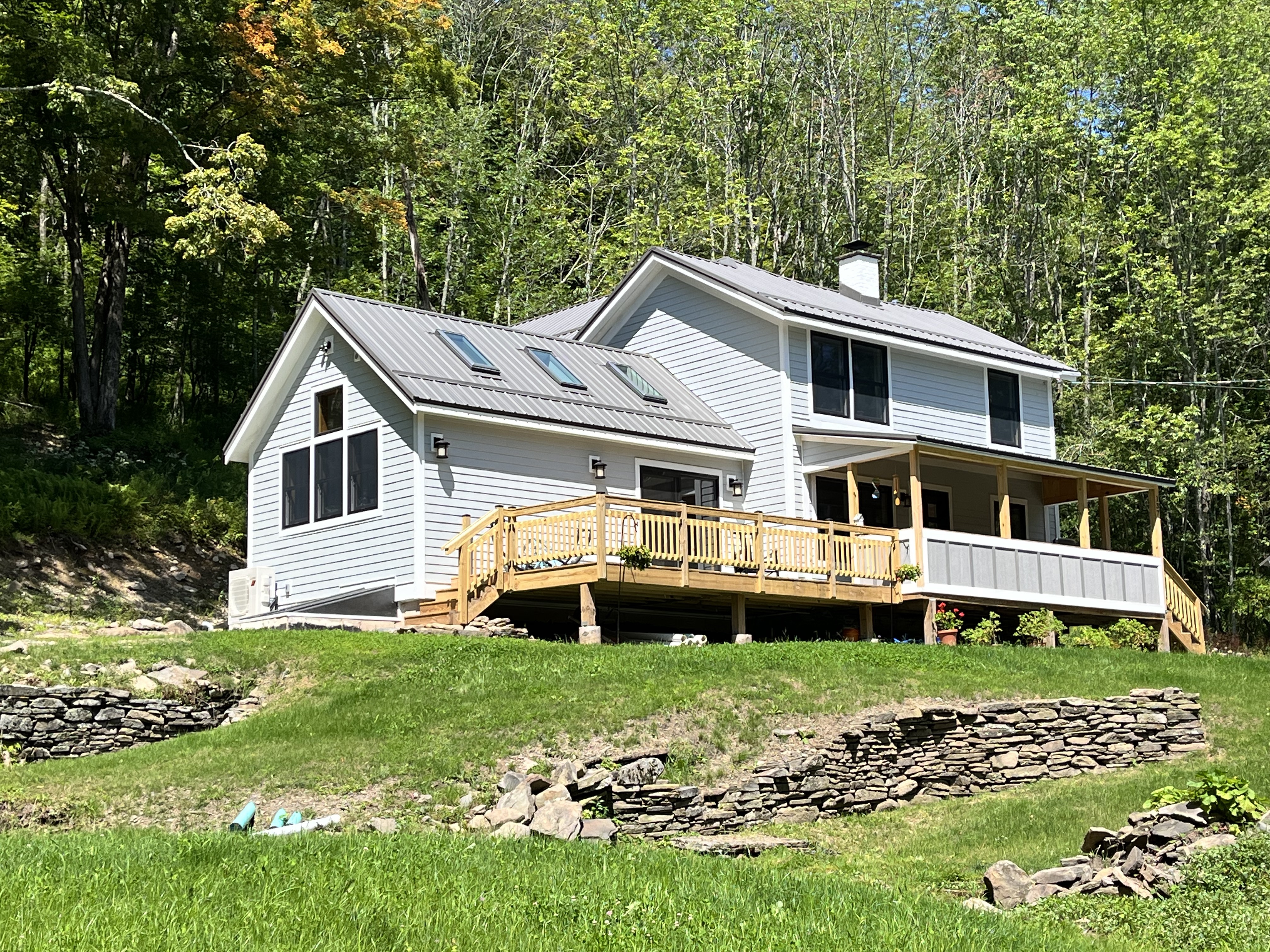 Restored mountain farmhouse with private trails