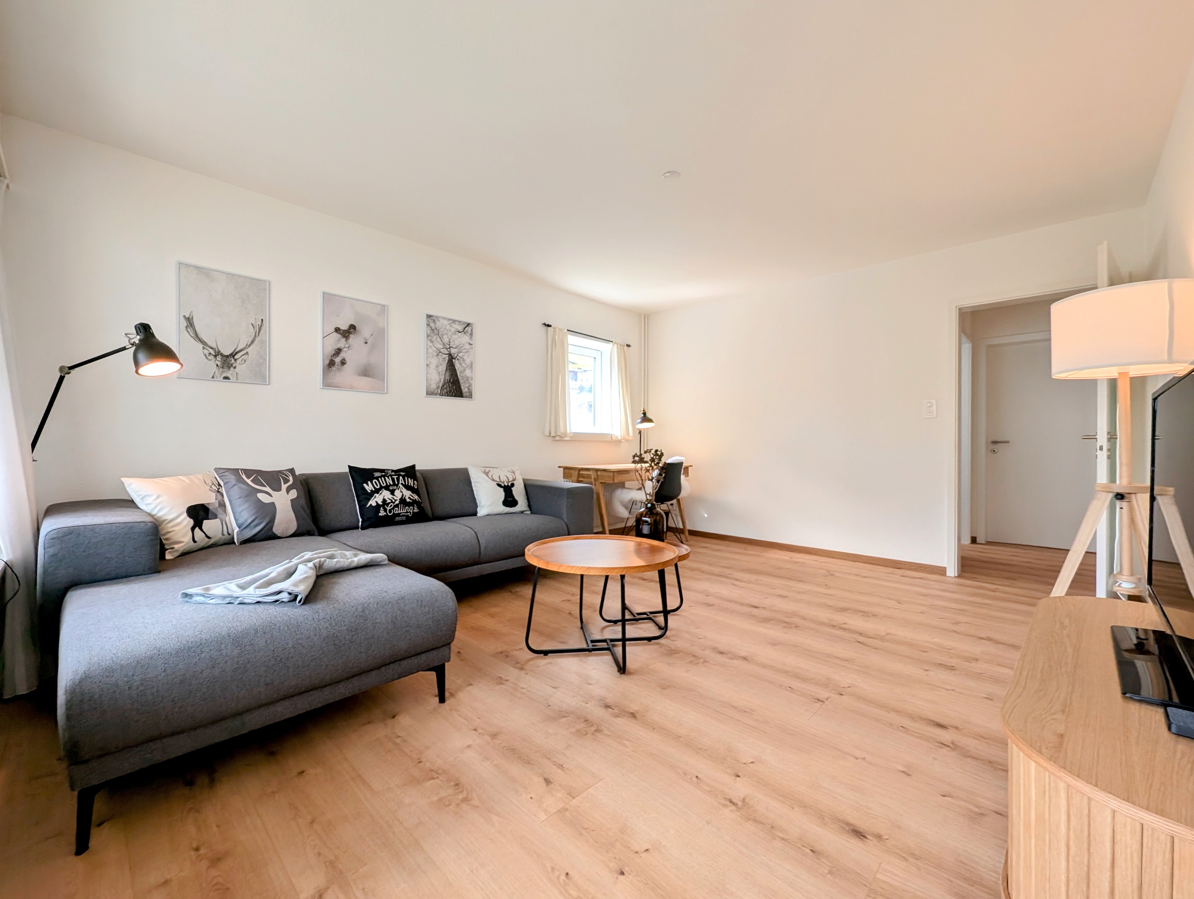 Sunny 4.5 bedroom apartment, balcony & parking