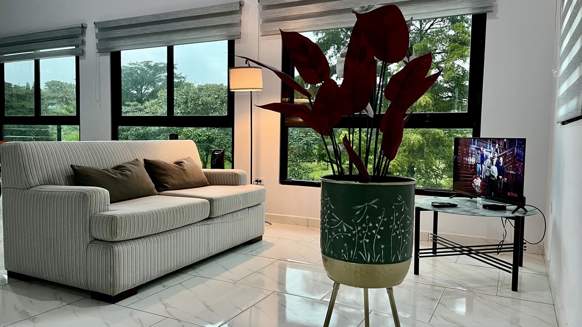 Cozy volcano view apartment - top floor
