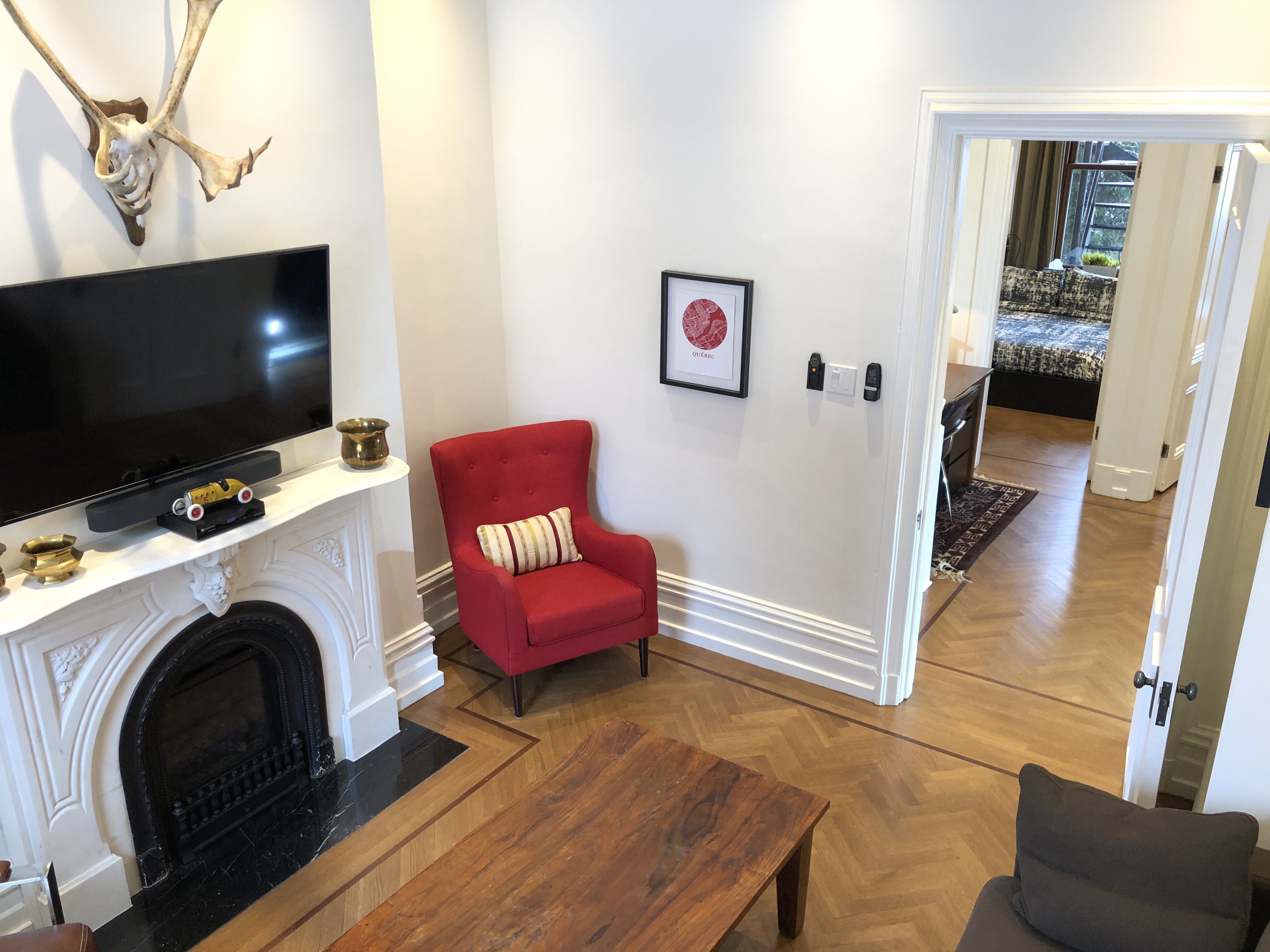 Restored Victorian GreyStone in Westmount, Montreal