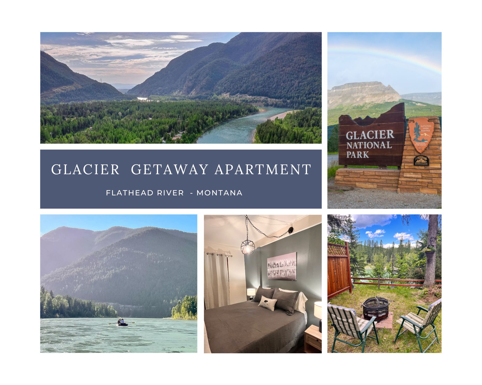 Glacier Getaway Apartment on the Flathead River