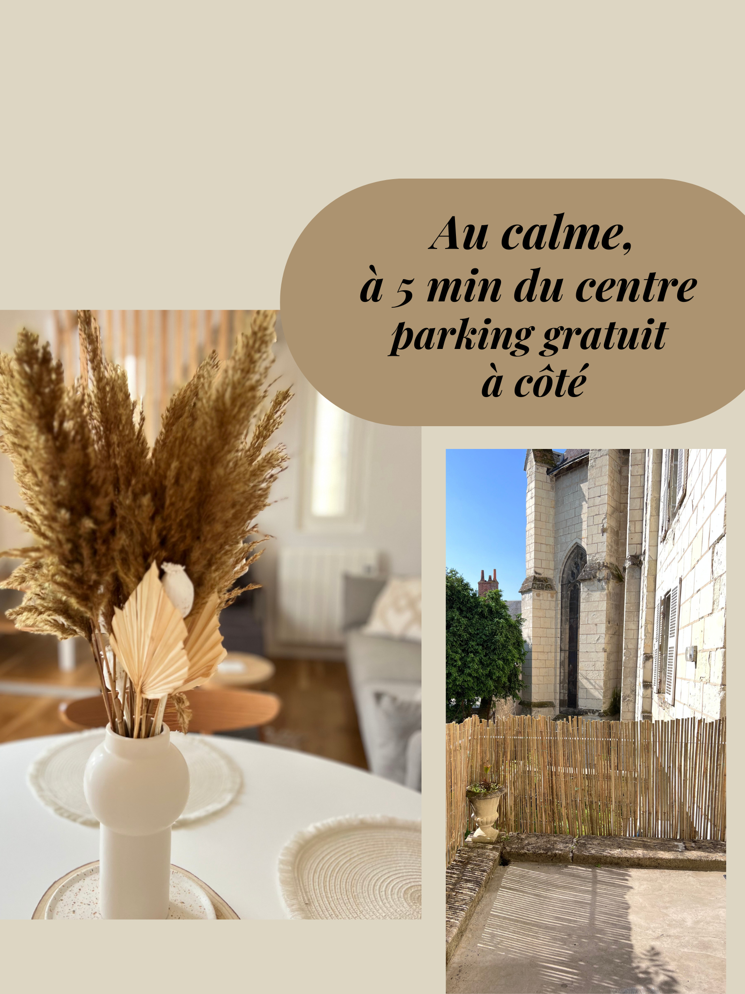 The ‘Jeanne’ near the château, spacious and quiet