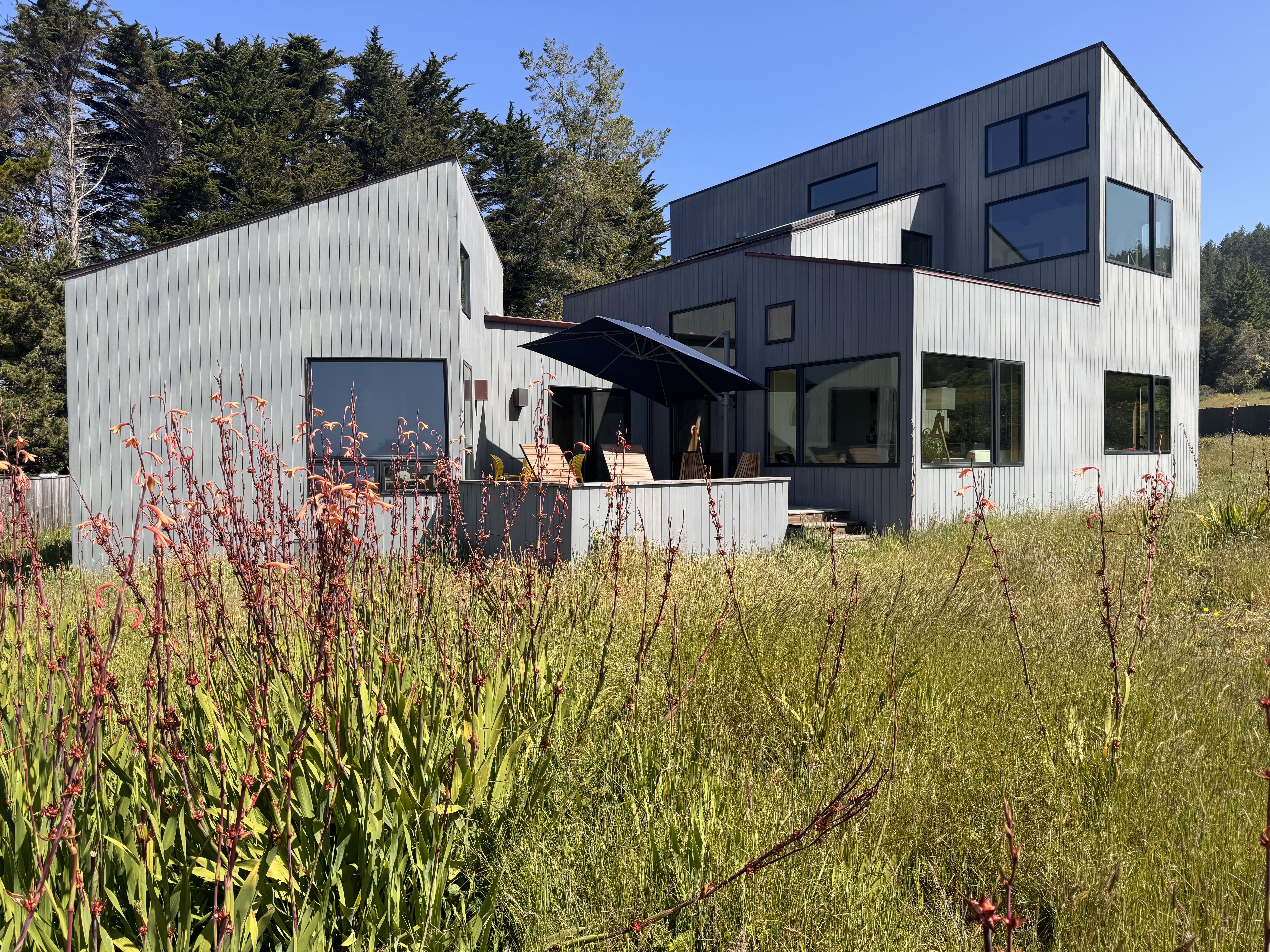 Modern architectural Sea Ranch home walk to Beach