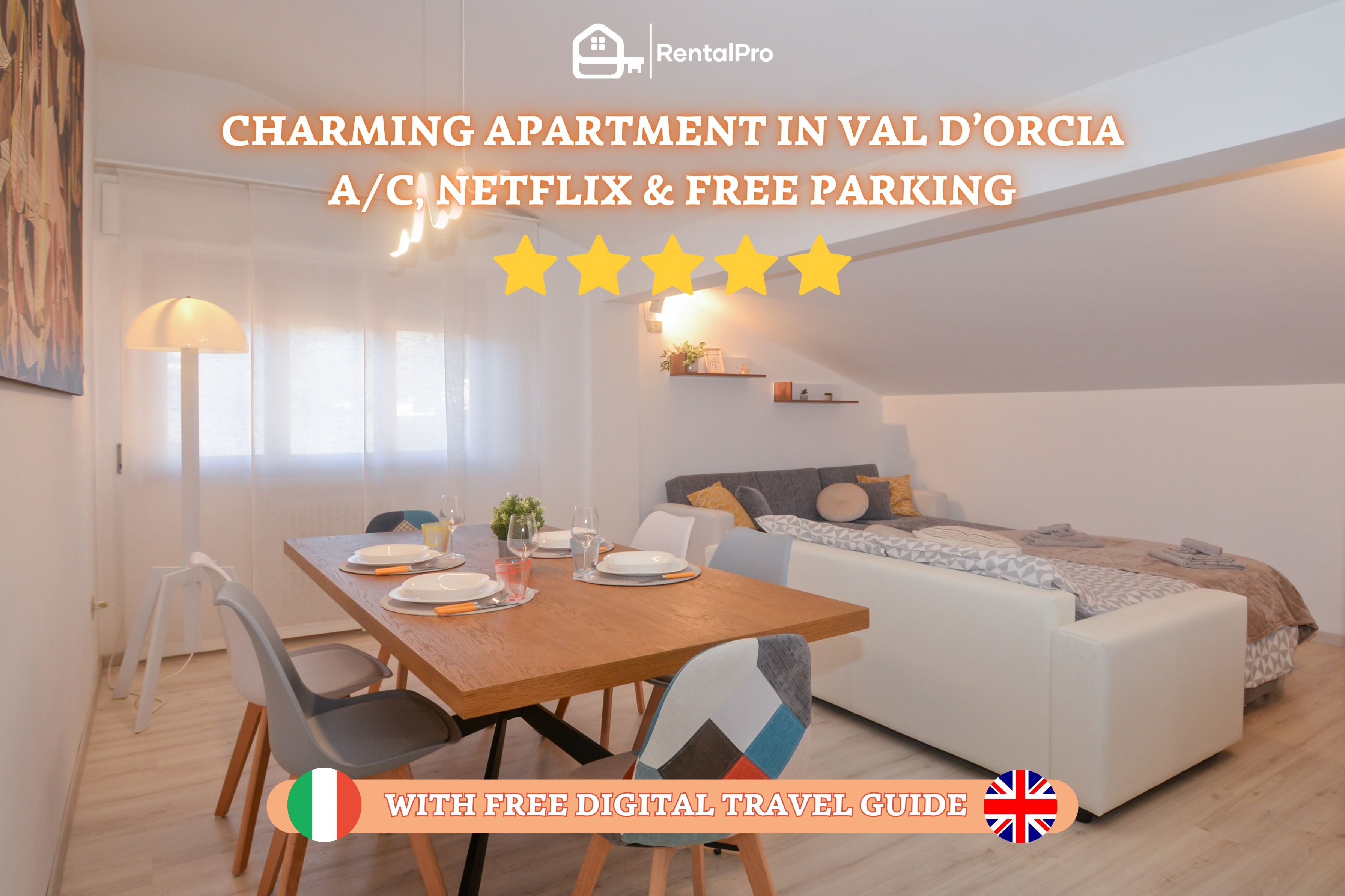 [Montepulciano 12 min] Netflix & Free Parking