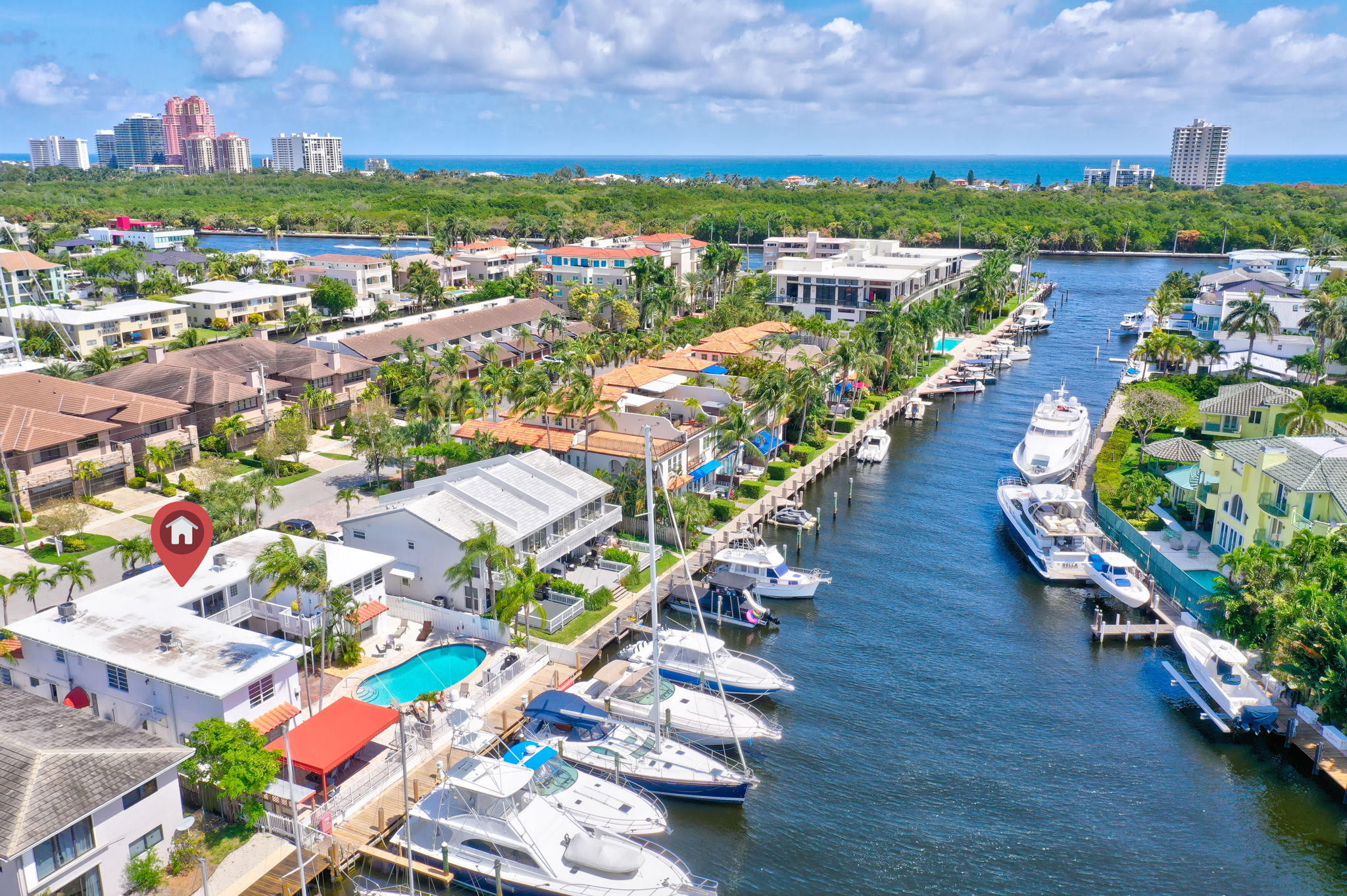 #5, spacious one-bdrm, Pool/Marina View, King bed in Fort Lauderdale, Broward County