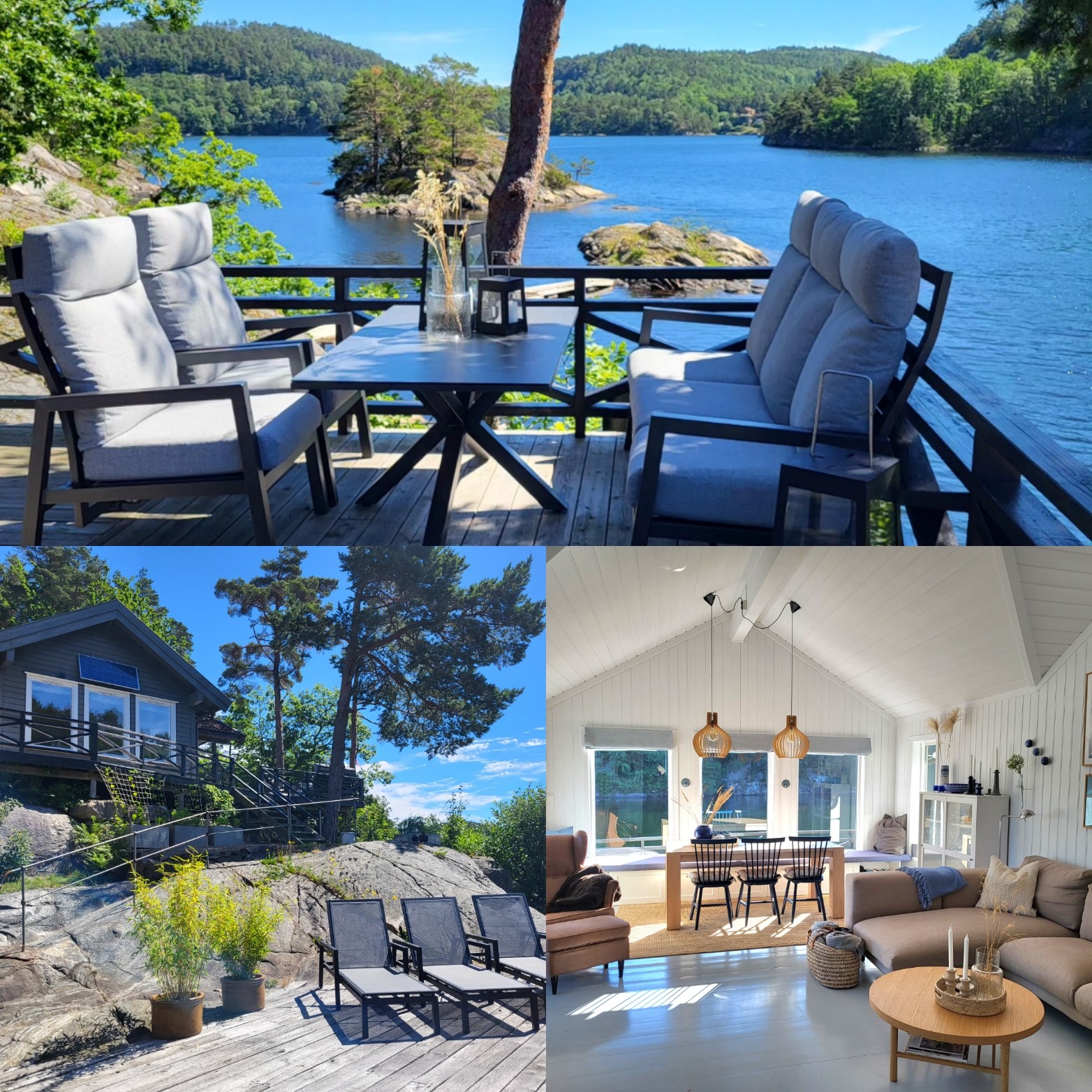 Charming, country-style with large jetty. Sunny.