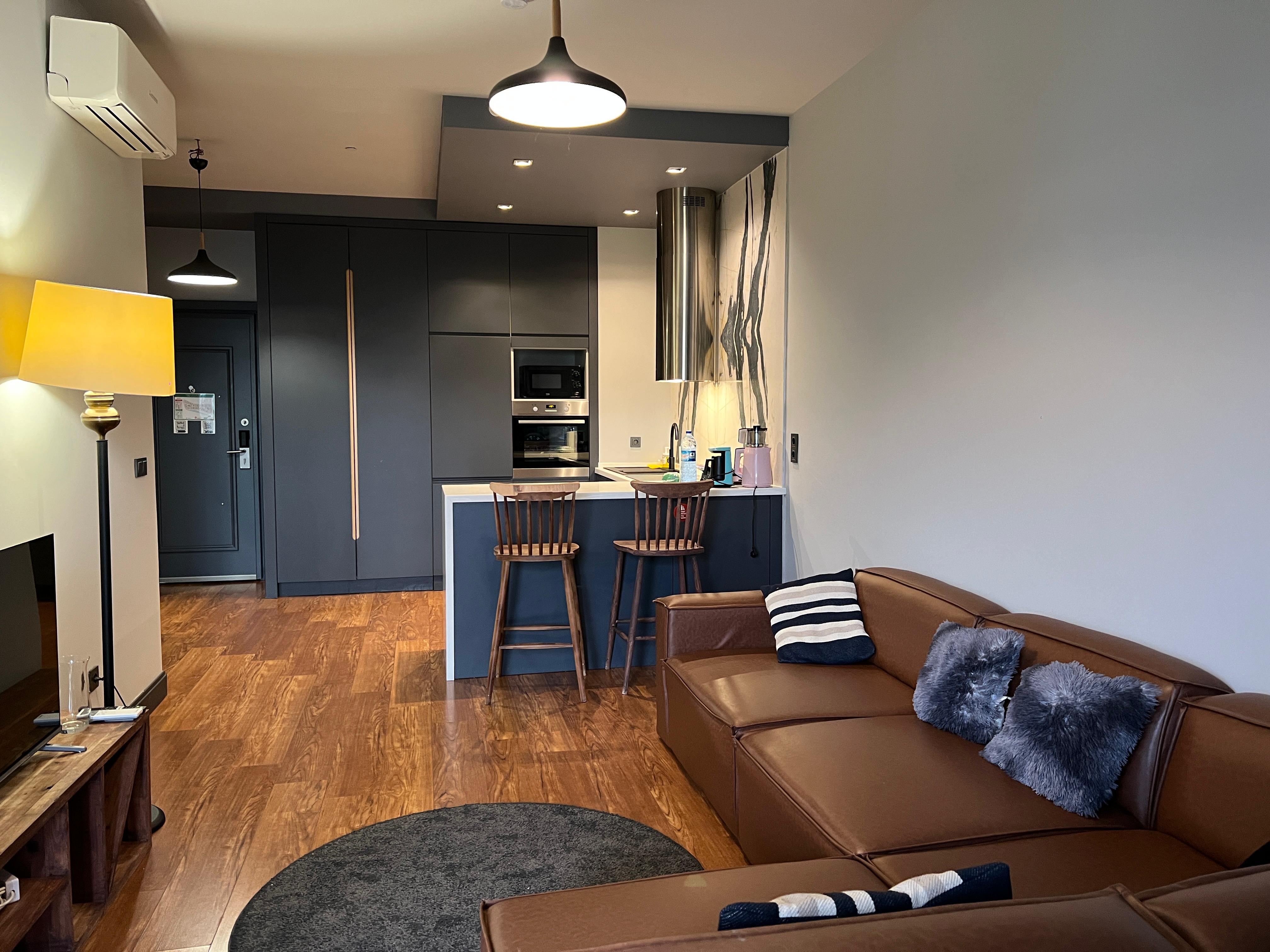 Stylish 1 BR Apt. in Beyoğlu ; Pool, Spa, Parking in Beyoglu, Istanbul