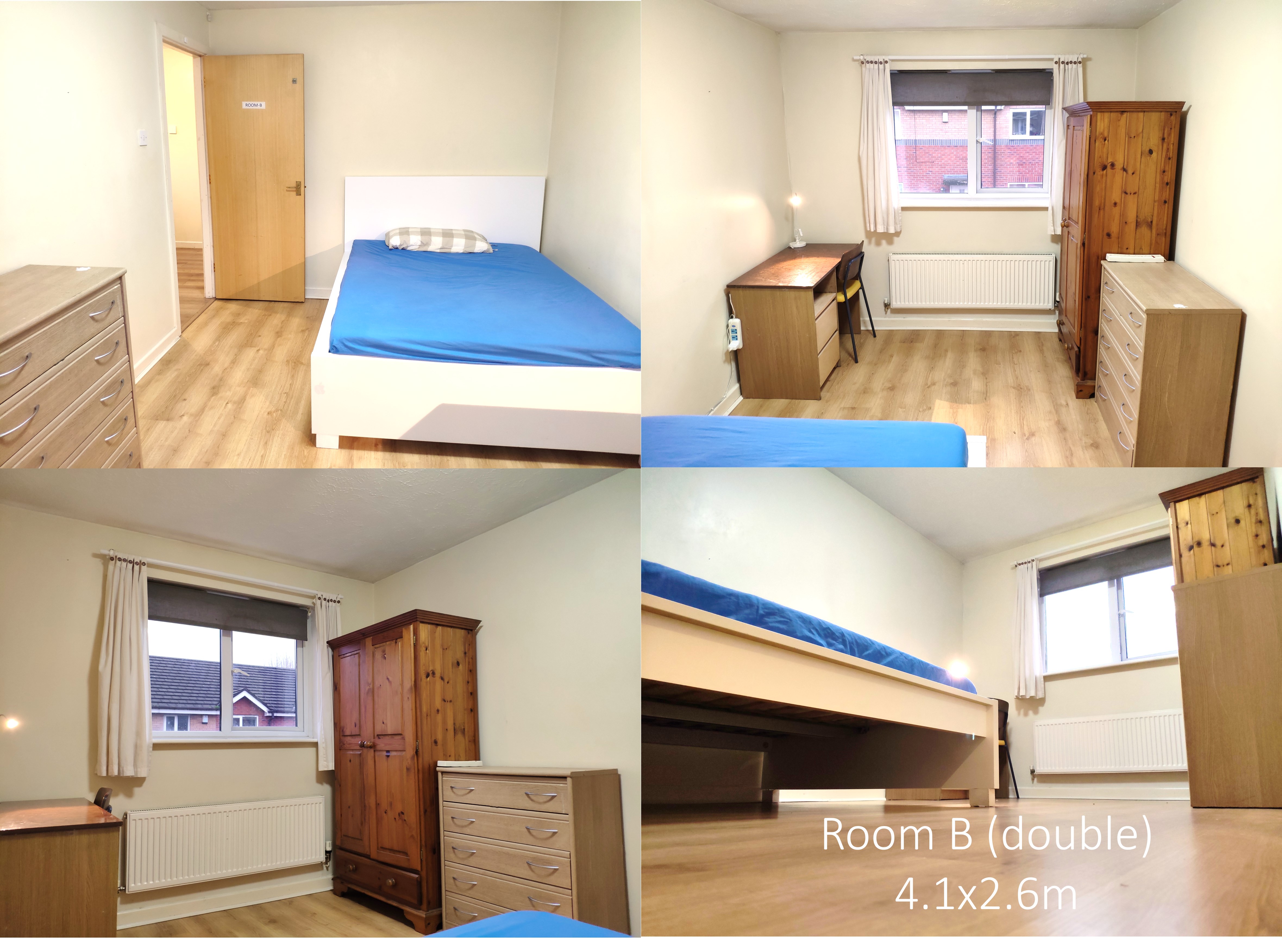 Southern view double room in Hulme, Greater Manchester