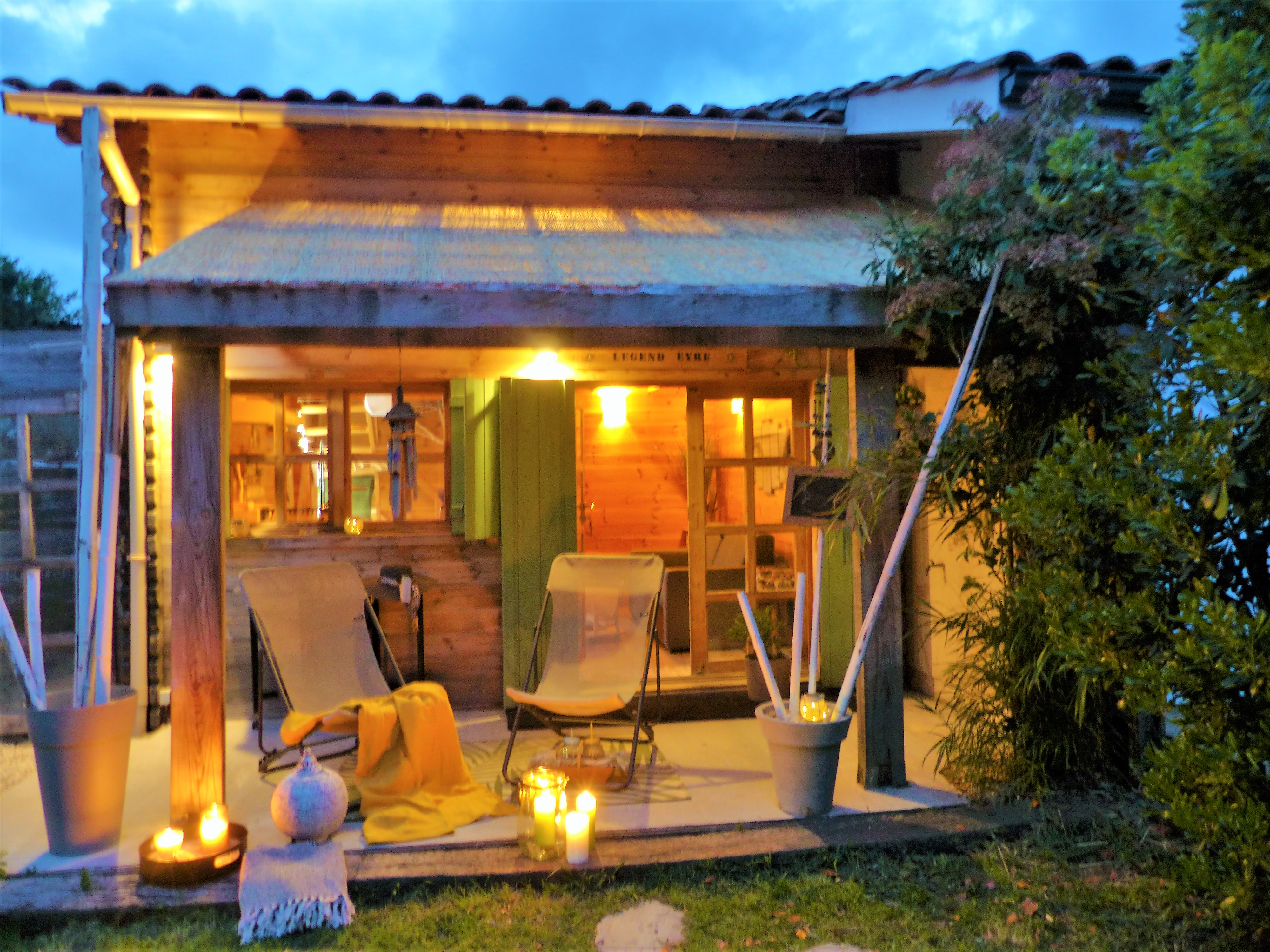 Cozy chalet between Arcachon and Bordeaux in a quiet area