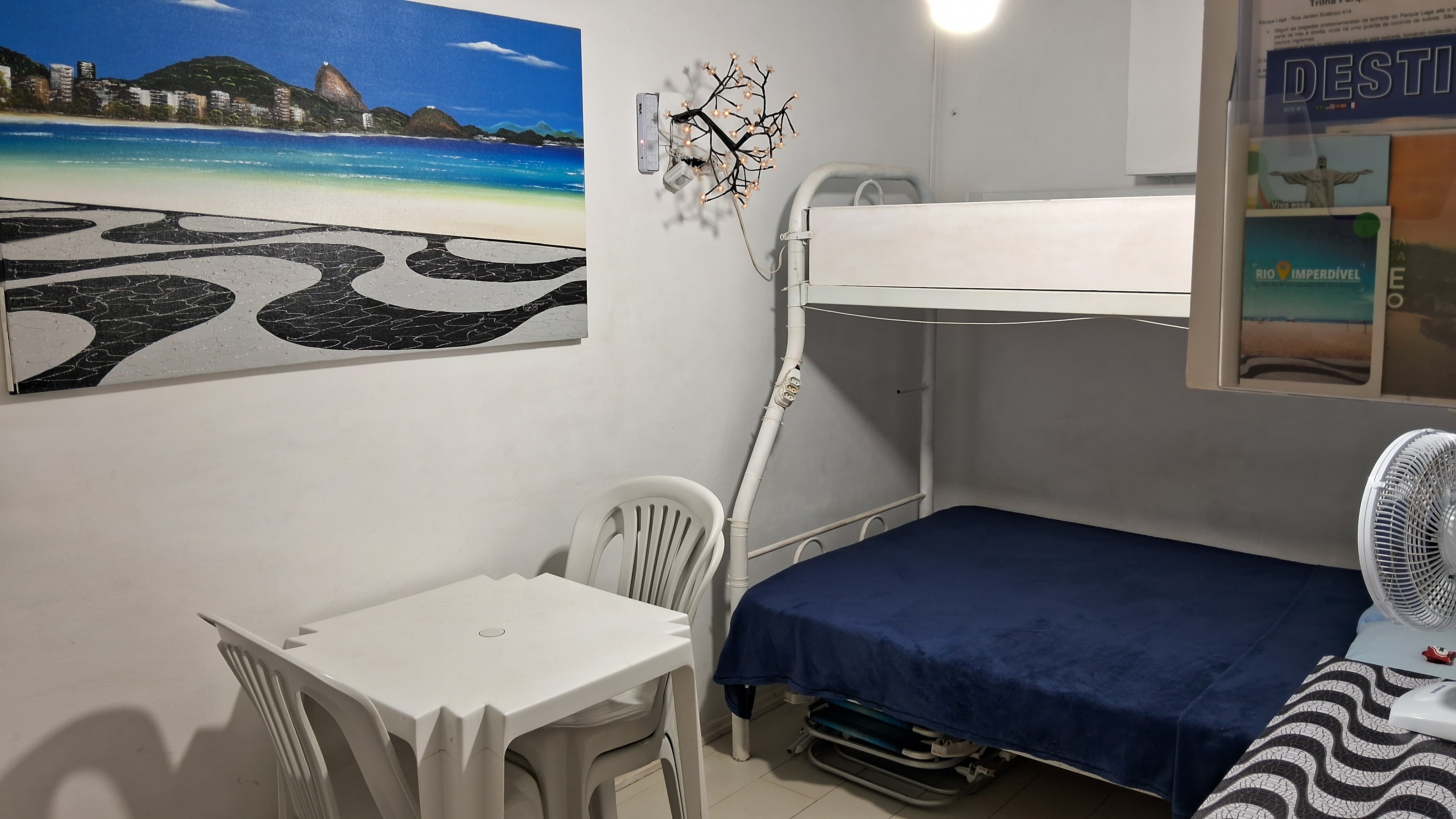 Copacabana Central 02 (pequeno quarto 200 m praia)