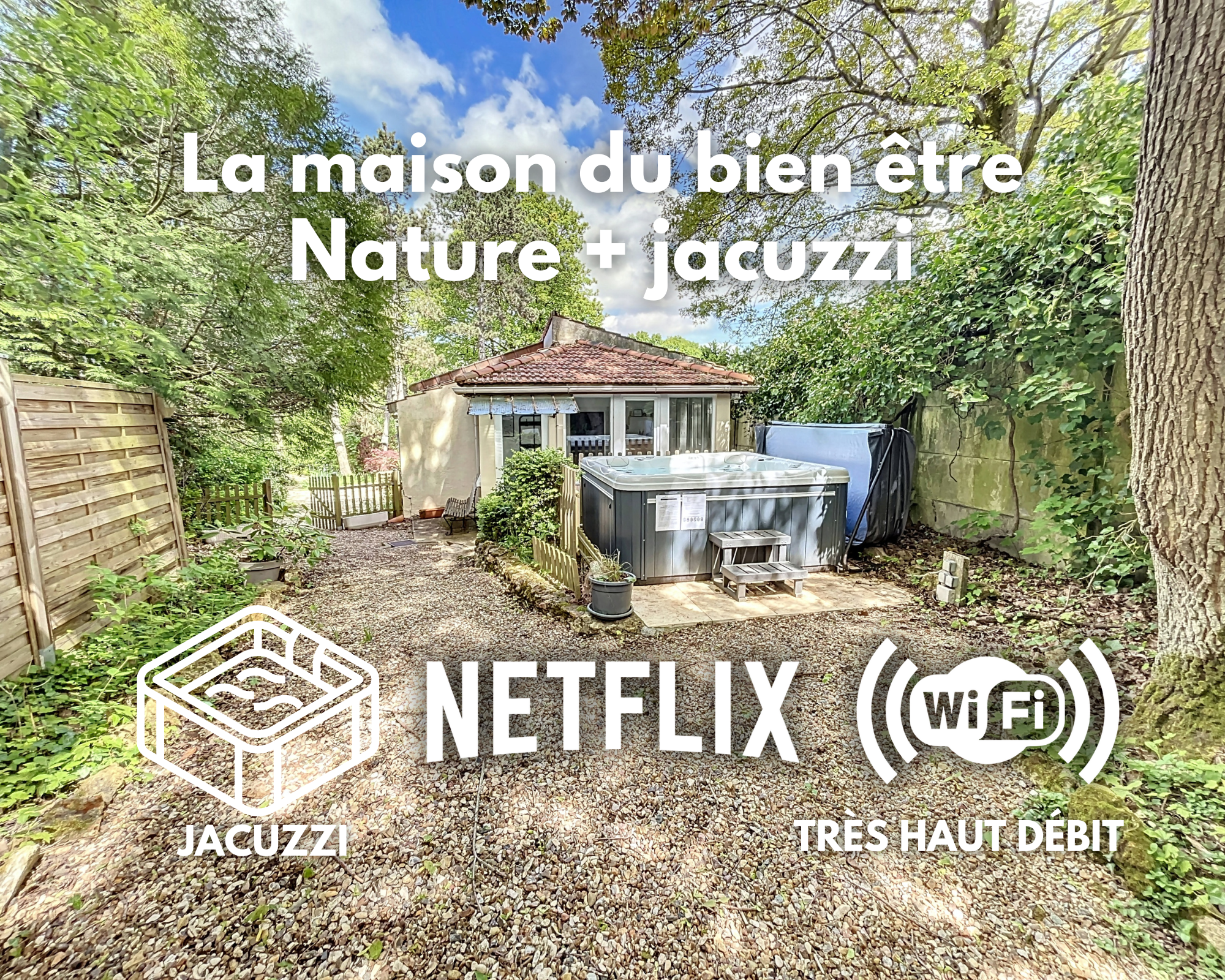 The Wellness House: Nature + Jacuzzi