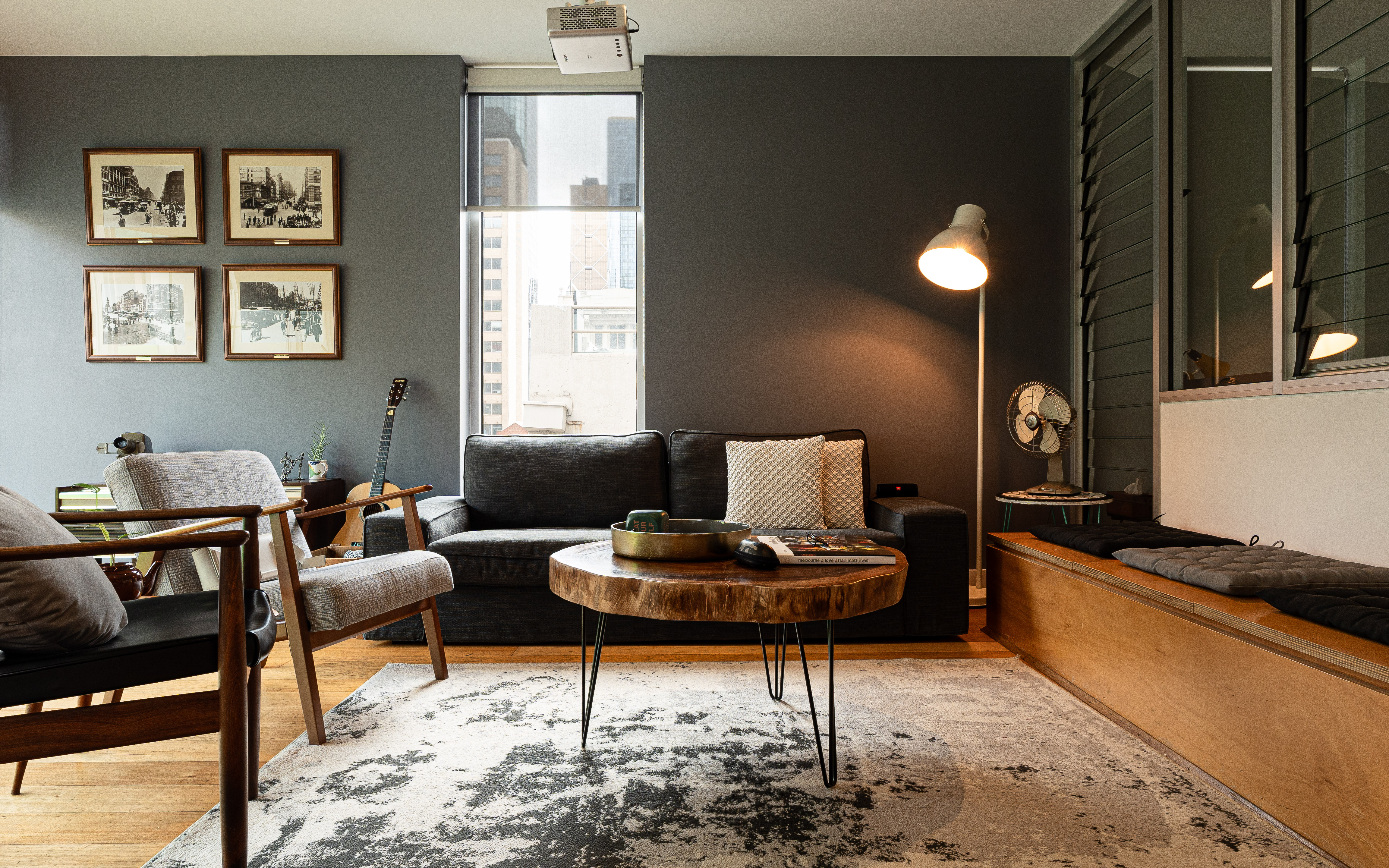 Chic Vibey Retreat with Movie Projector & Balcony