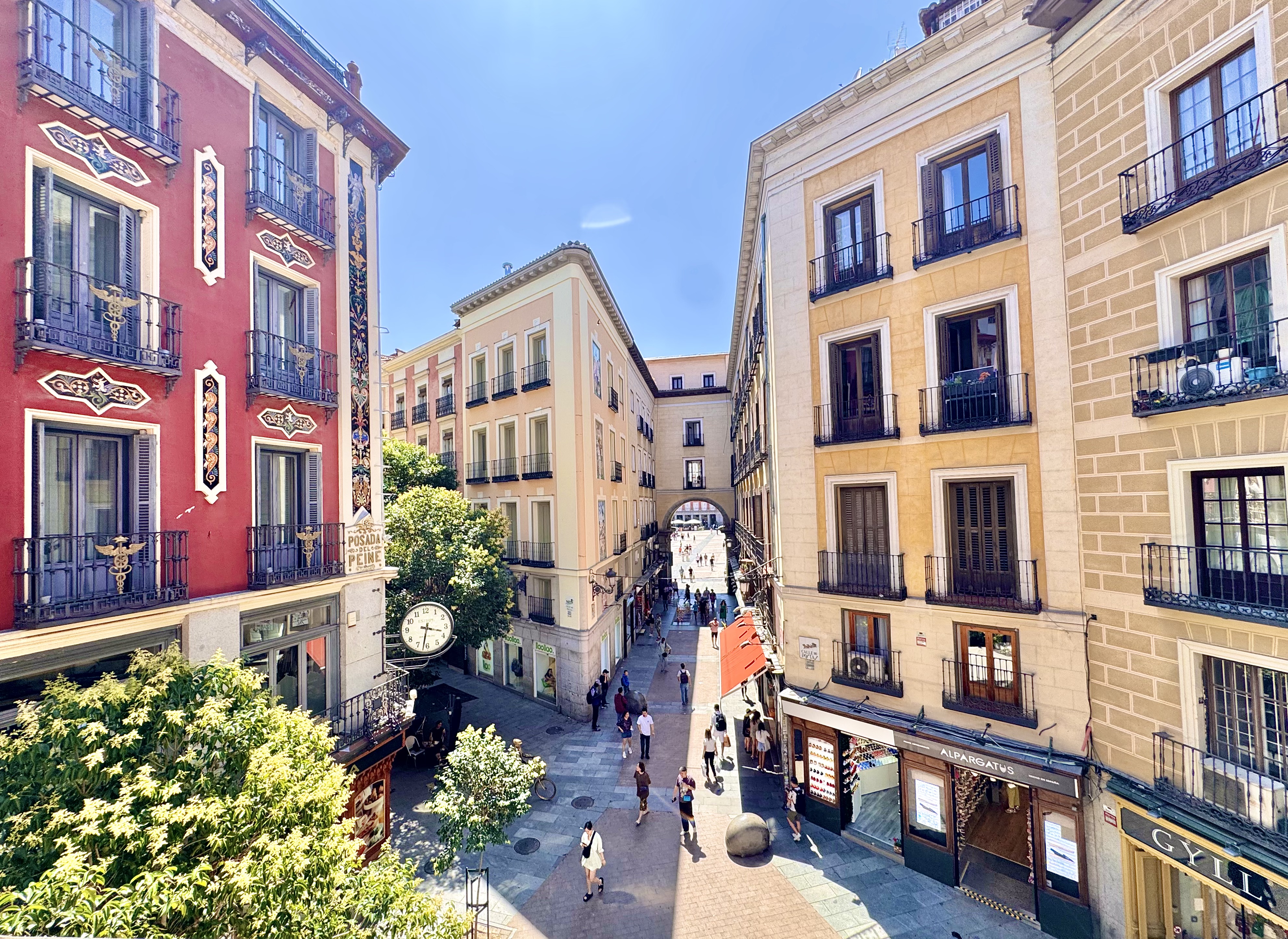 Apartment complex in Plaza Mayor in Sol, Madrid