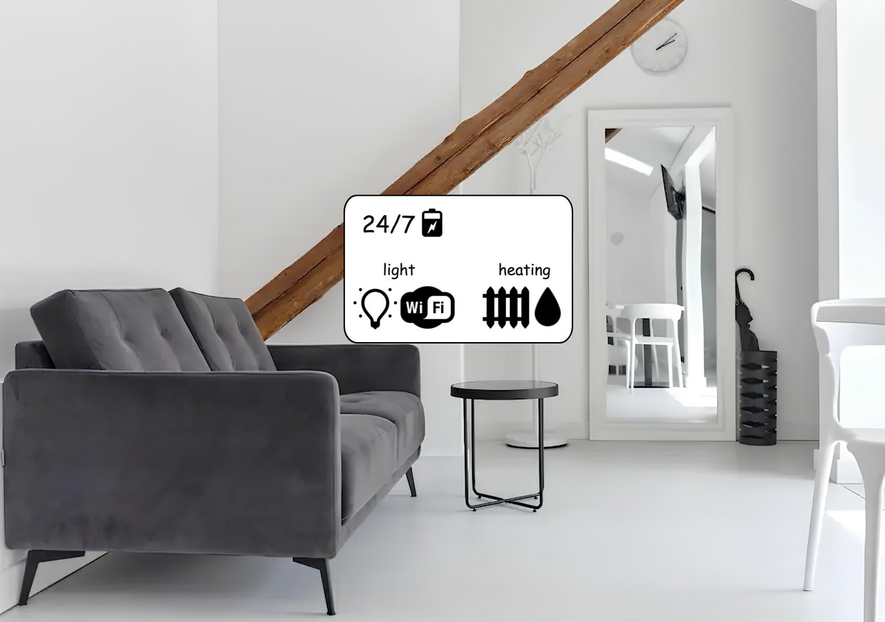 Mansard apartment with a terrace. The very center.