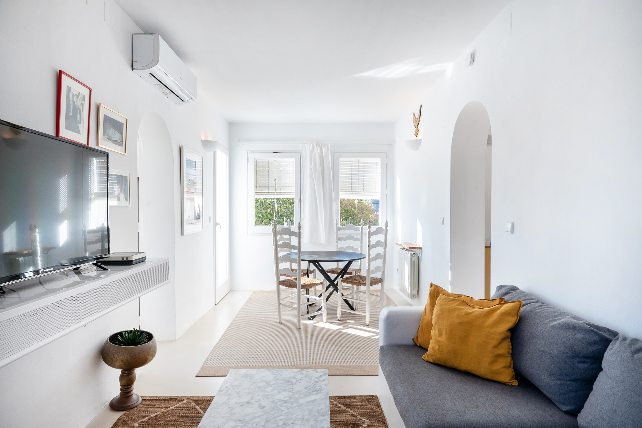 Mediterranean-Chic Apartment Steps from the Beach