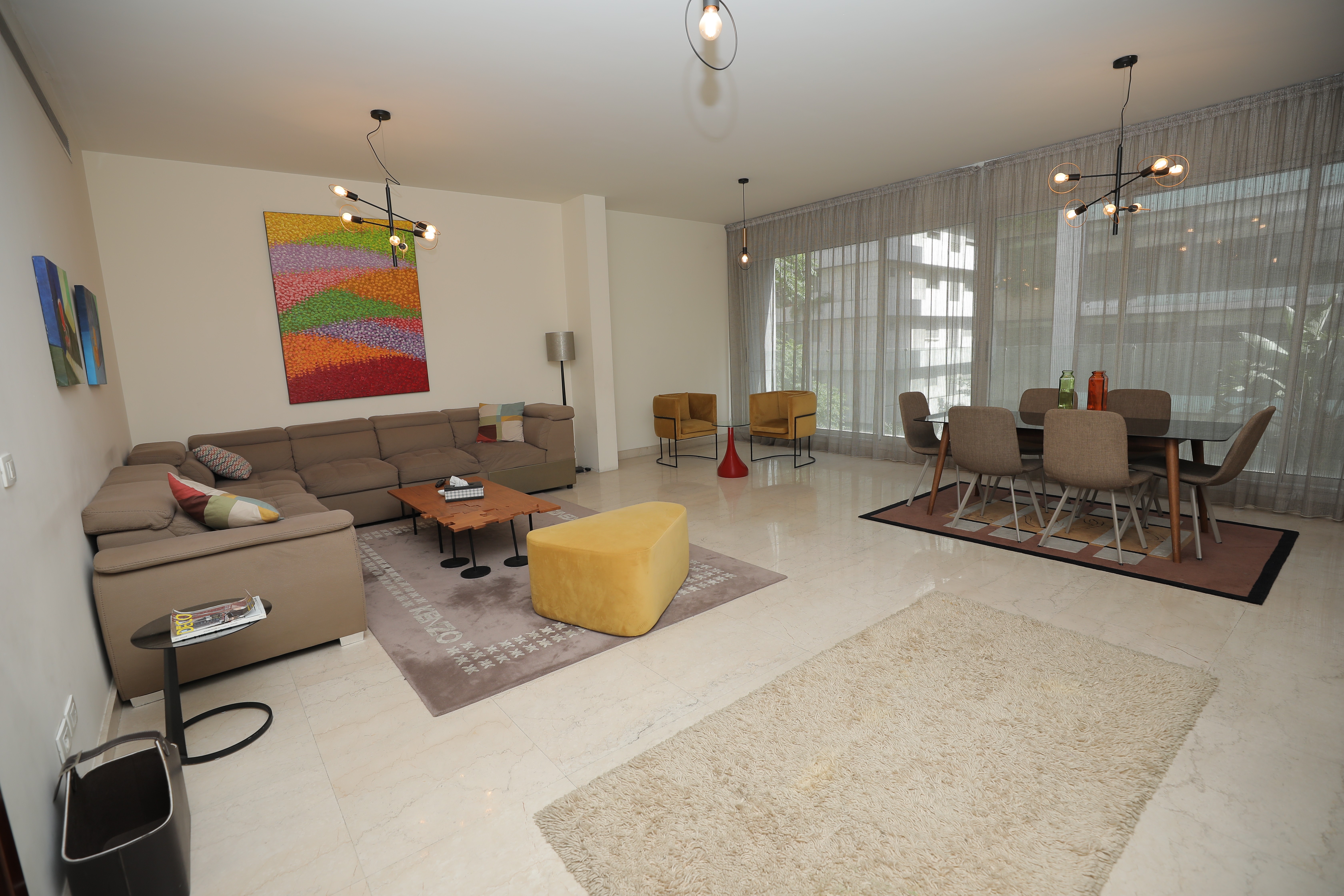24/7 Electricity modern 3-bedrooms flat in Hamra