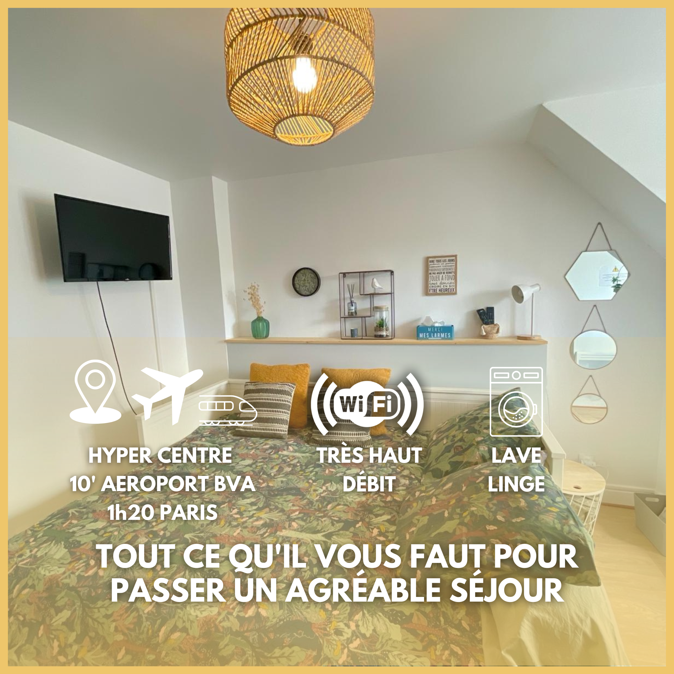 🔸 Hyper-centre Beauvais, ideal airport/train station ✈️