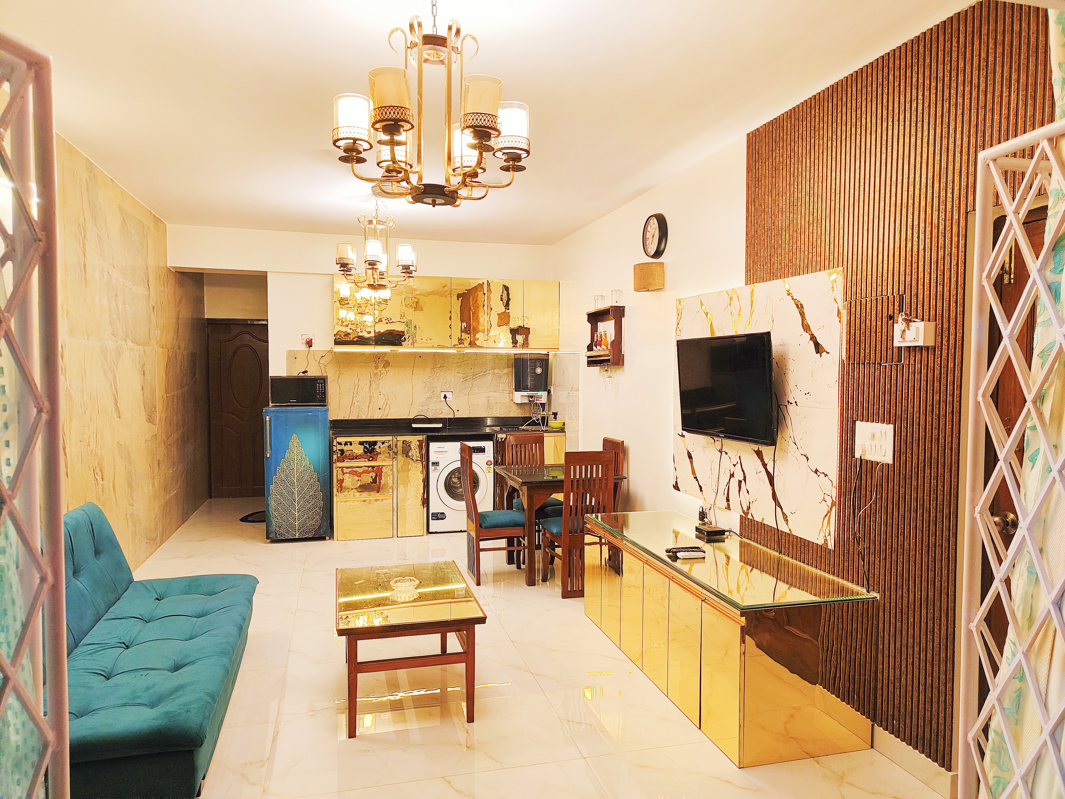 1BHK-GF/5★pool✓WiFi✓2AC✓kitchen/invrtr/near beach