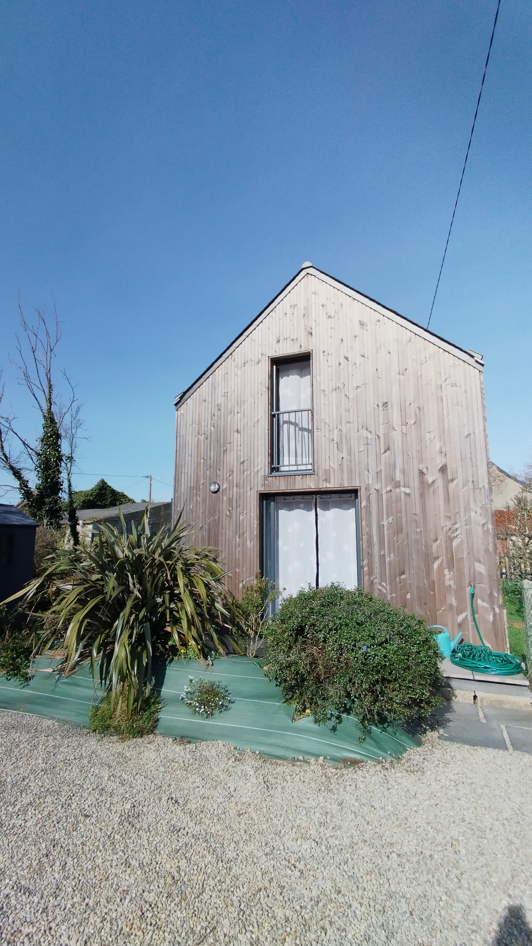 Small wooden frame house in Gulf village