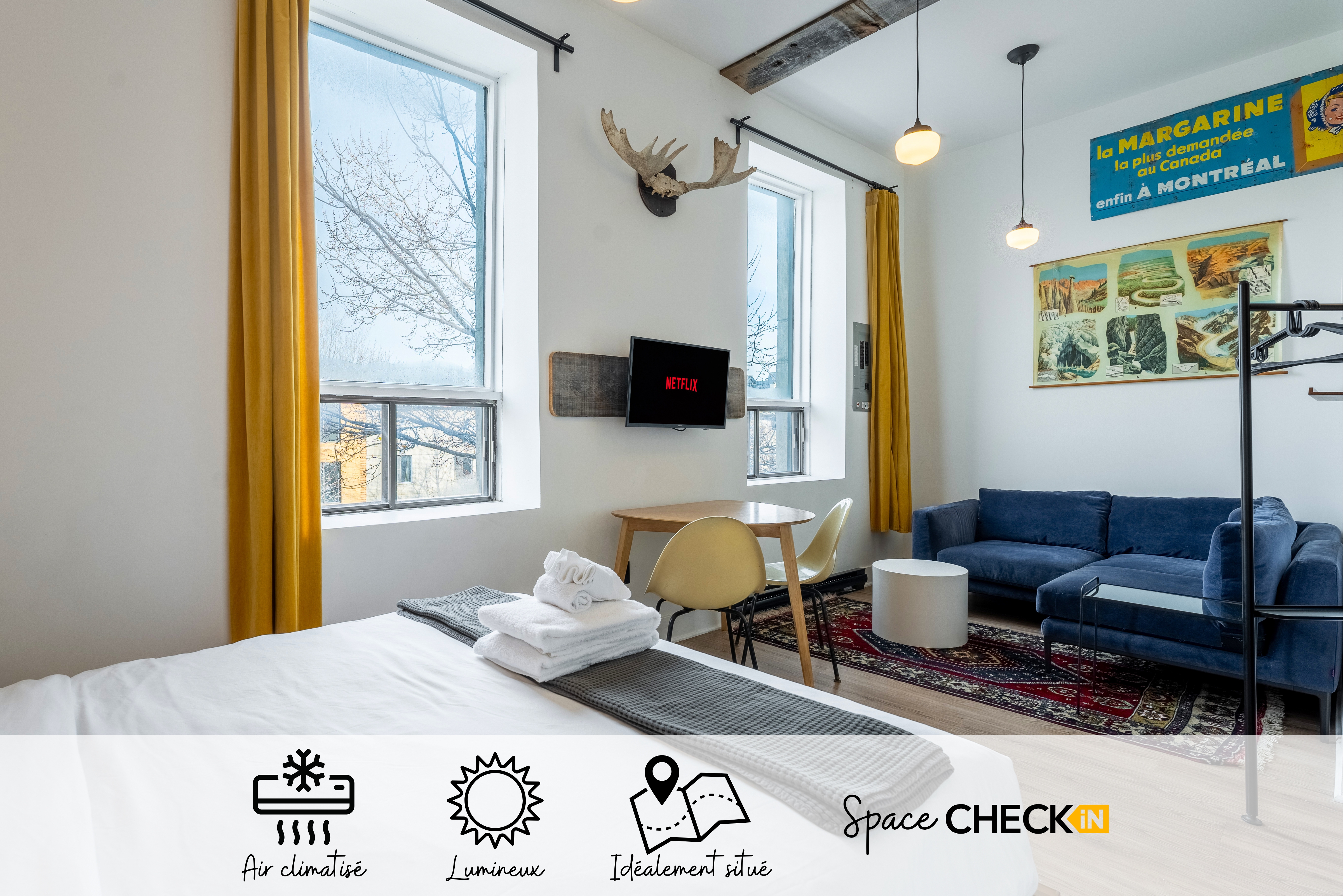 Near a Metro | Le Plateau | WiFi & Smart TV | AC