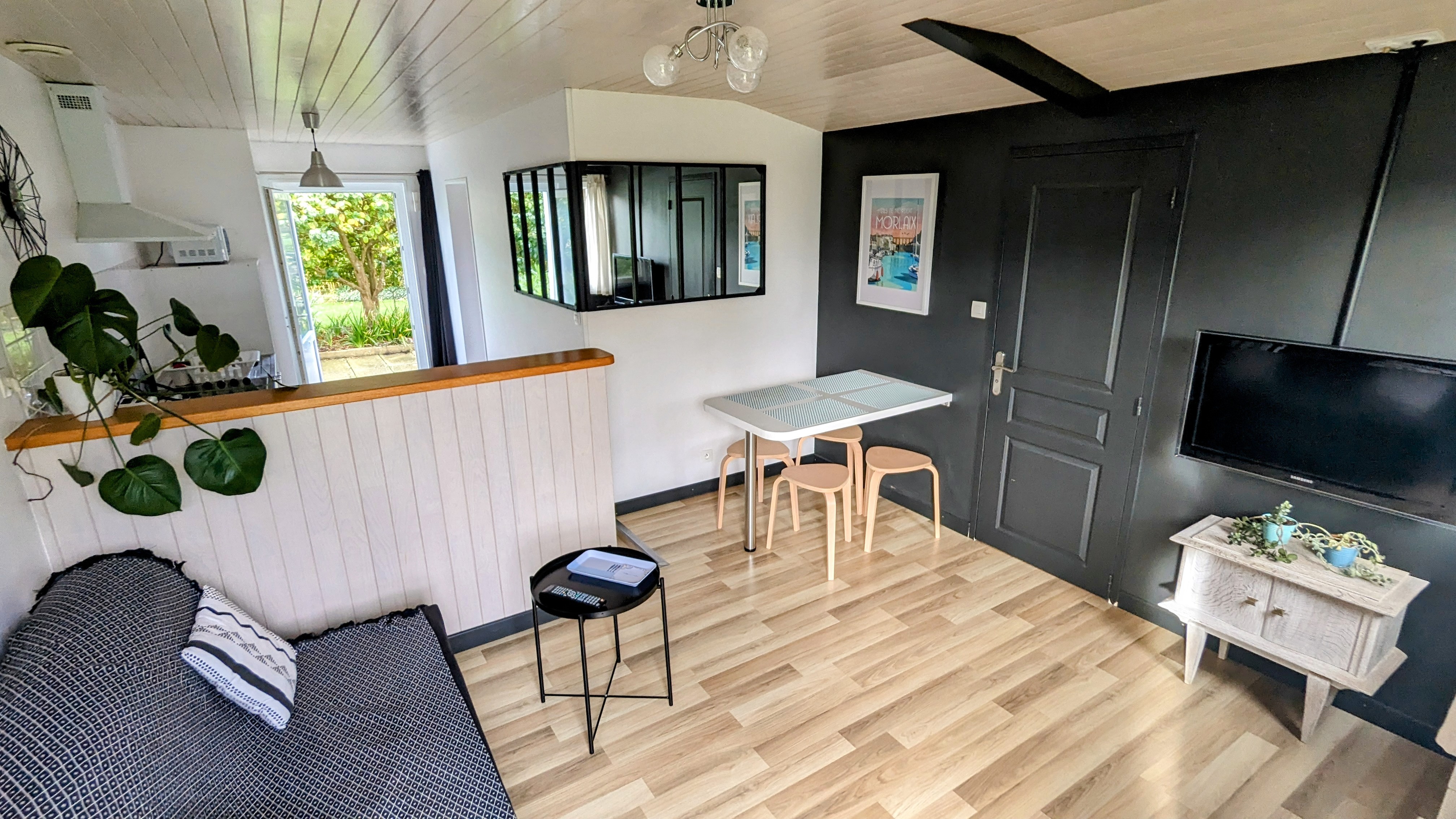 Outbuilding in a wooded garden