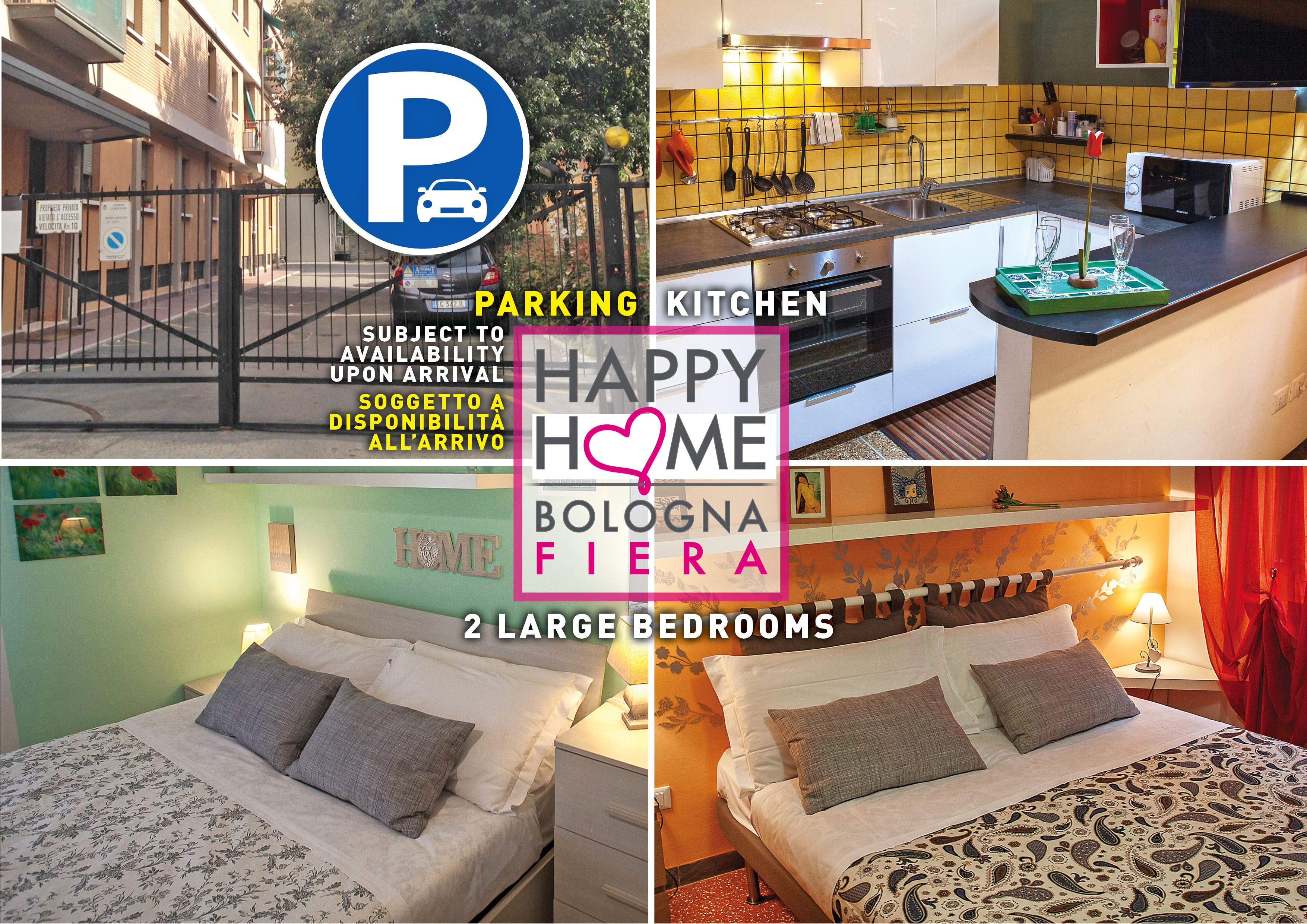 HAPPY HOME BO Fair Free Parking * * in San Donato - San Vitale, Bologna