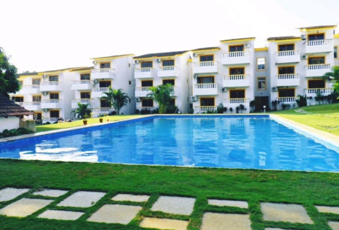 1BHK10-SF AC ✓100mbps WiFi✓ WM ✓BackUp nr Candolim