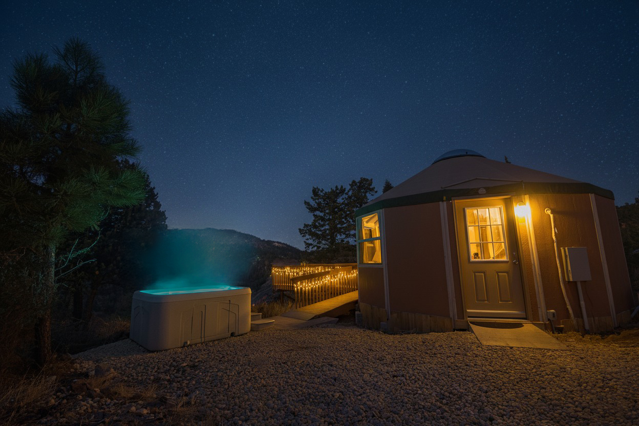 2 Clifftop View Yurt HOT TUB Between Zion/Bryce - Yurts for