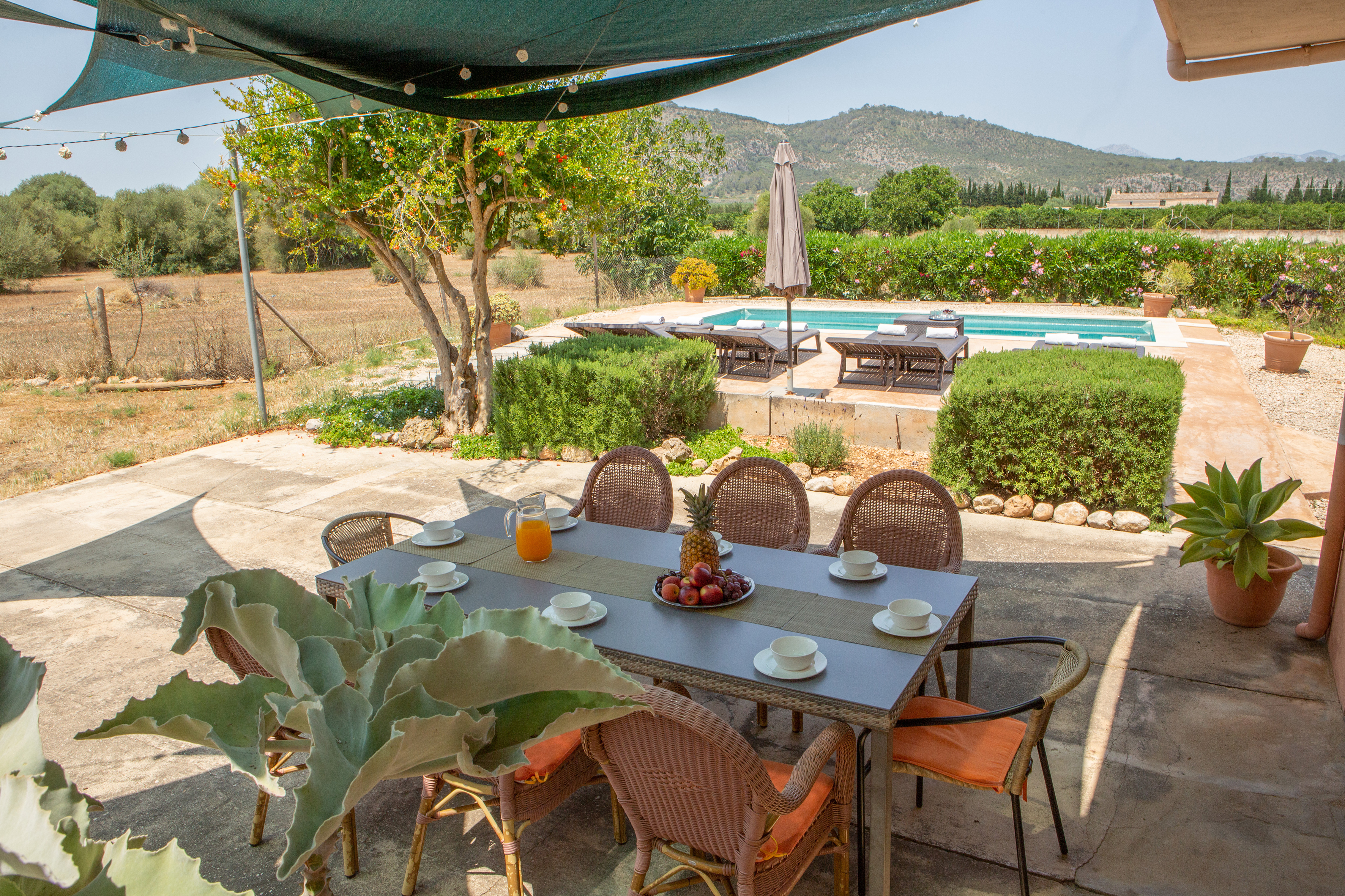 Rural house with panoramic views, pool and A/C in Inca, Mallorca