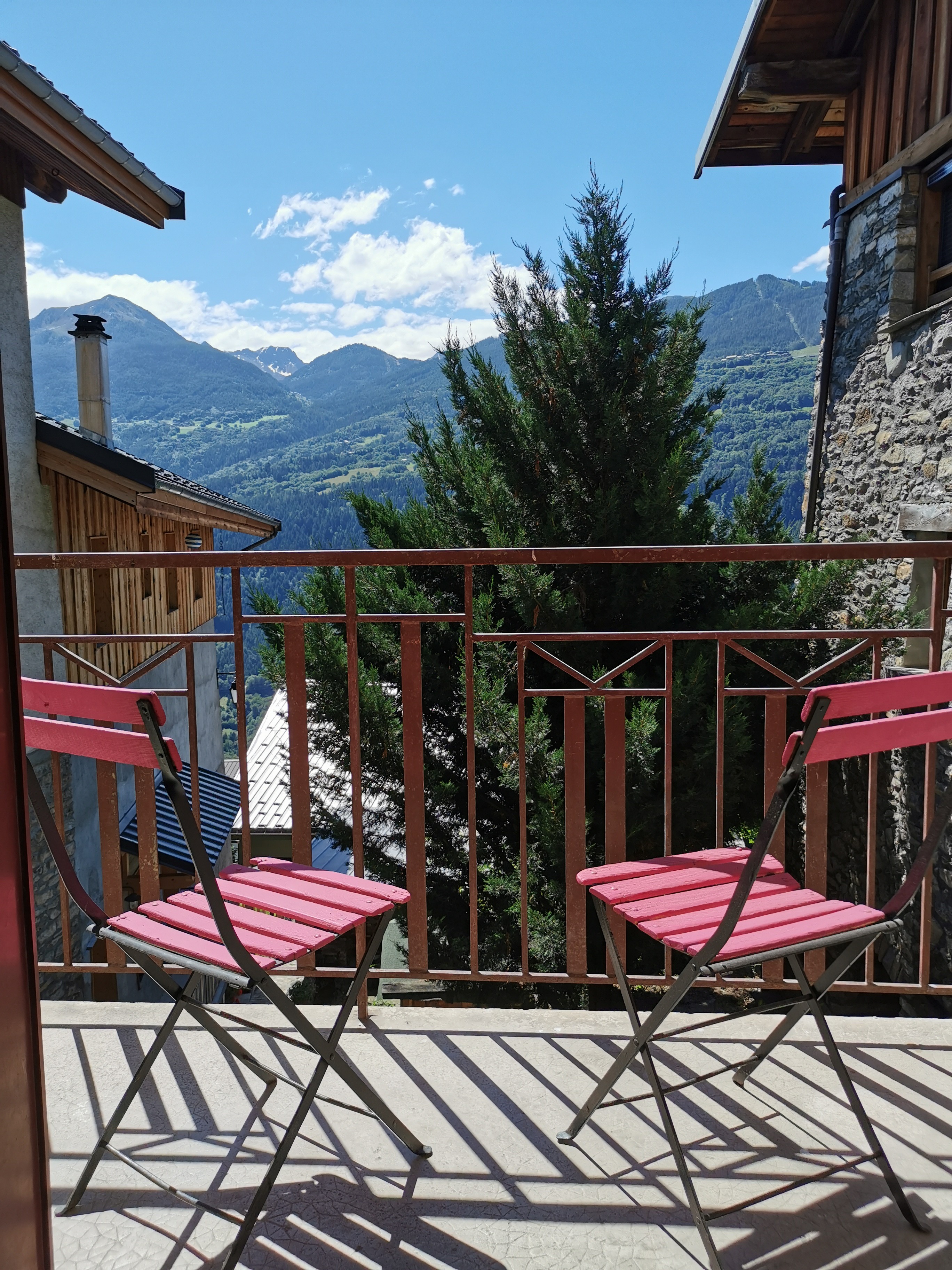 House with balconies and garden in Savoie