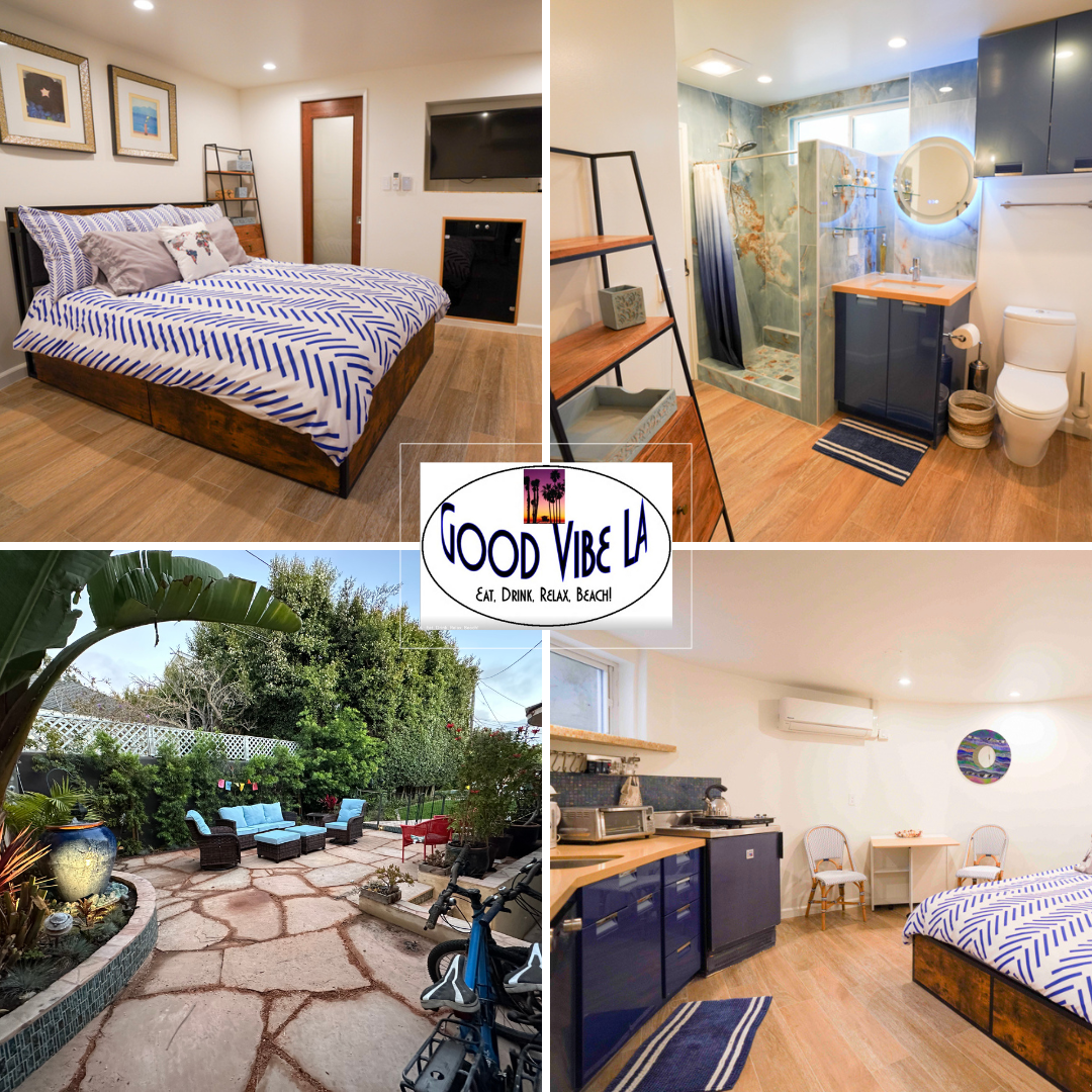 Good Vibe-Split Level Garden Studio-LAX/Beach/City