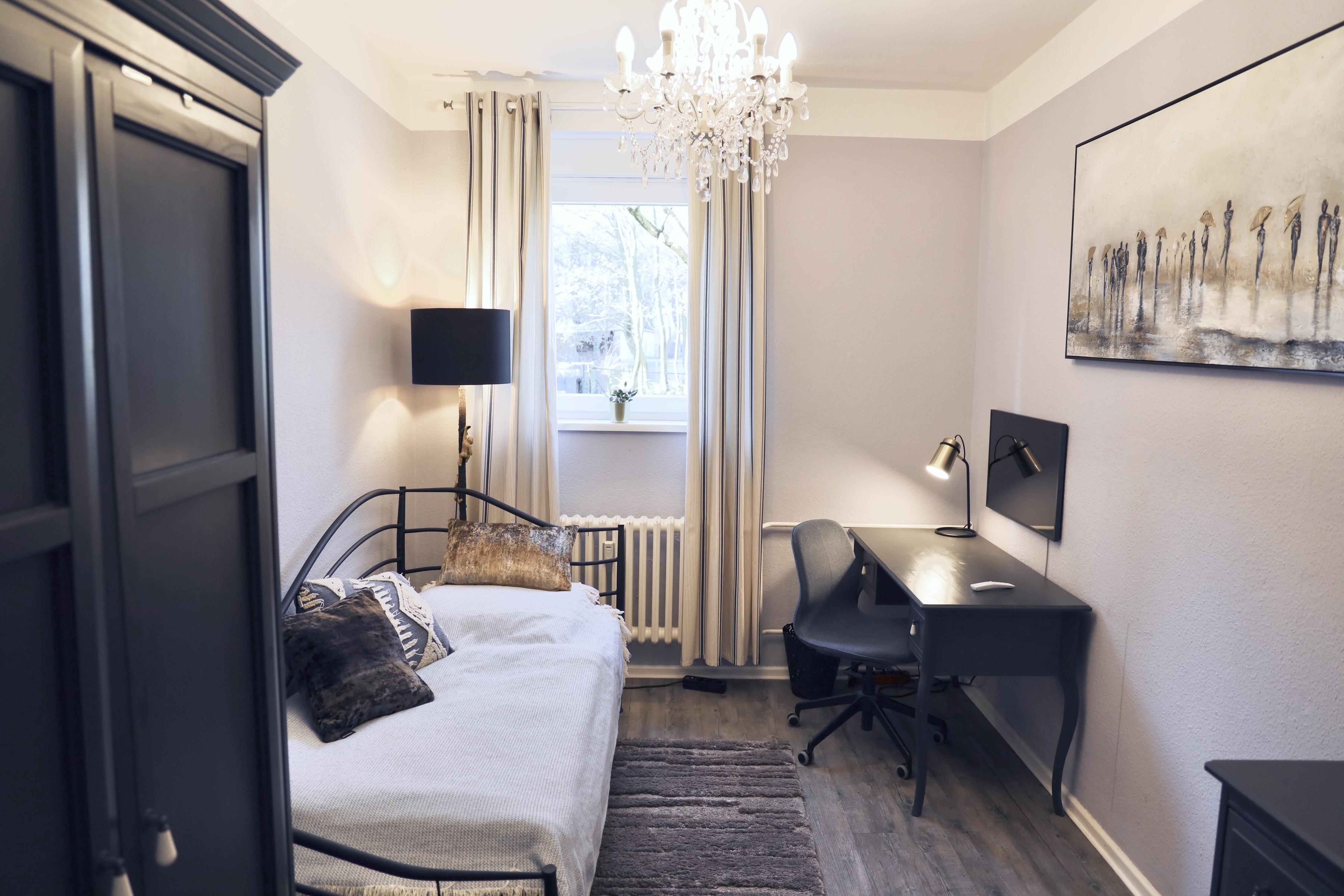 Lilac Female only room at the Federal Chancellery in Moabit Ost, Berlin